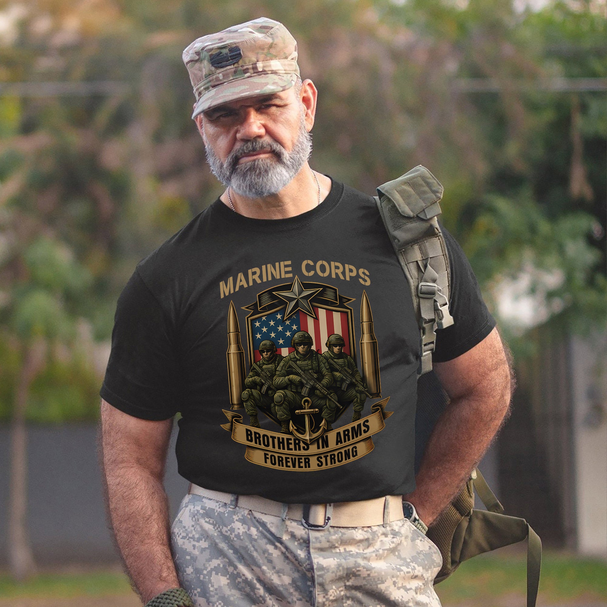 Brothers in Arms Forever Strong Unbreakable Bond Forged Through Service Sacrifice and Honor T-Shirt