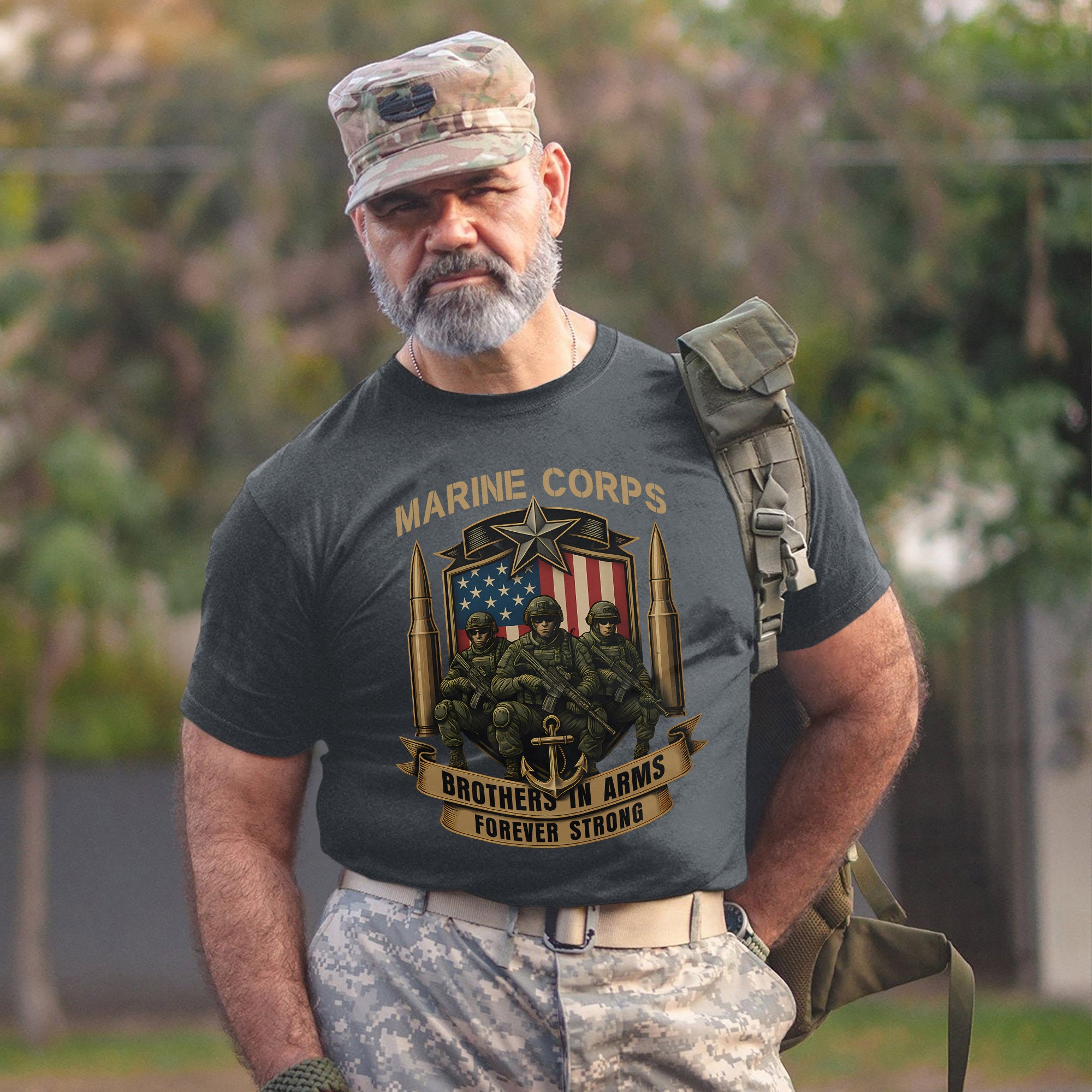 Brothers in Arms Forever Strong Unbreakable Bond Forged Through Service Sacrifice and Honor T-Shirt
