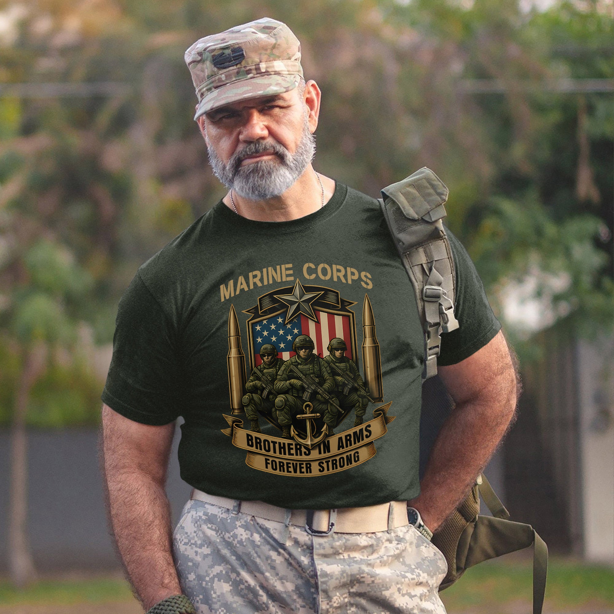 Brothers in Arms Forever Strong Unbreakable Bond Forged Through Service Sacrifice and Honor T-Shirt