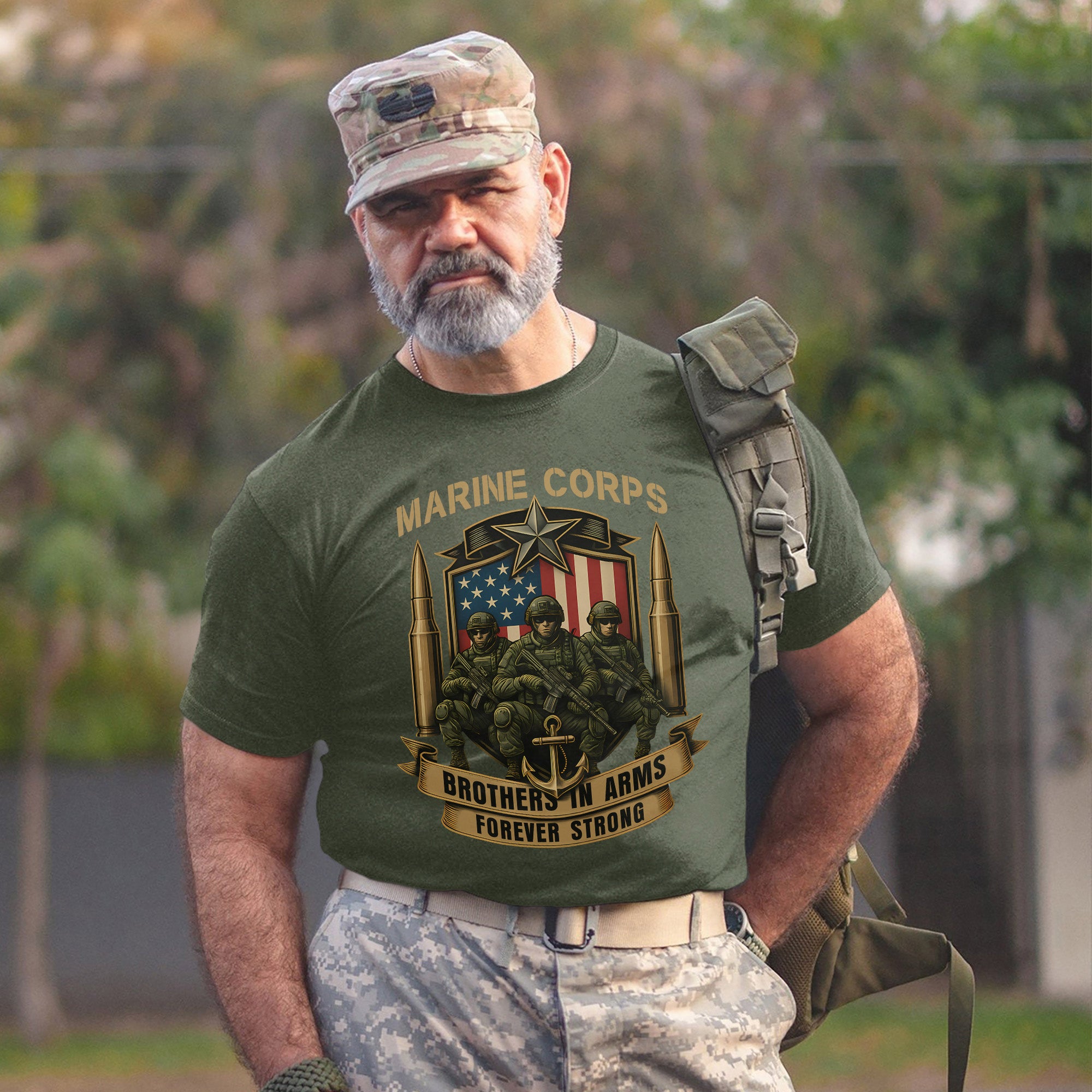Brothers in Arms Forever Strong Unbreakable Bond Forged Through Service Sacrifice and Honor T-Shirt