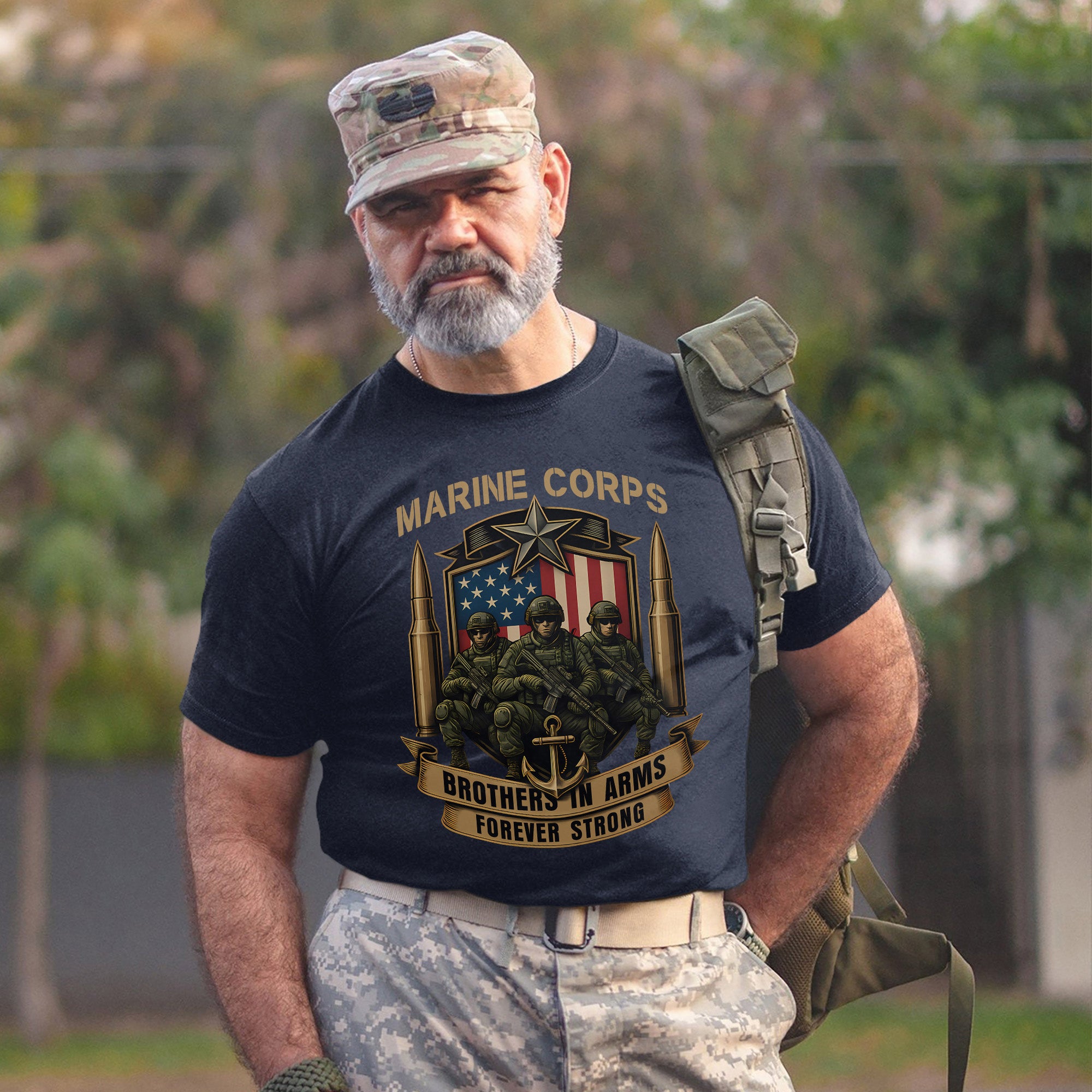 Brothers in Arms Forever Strong Unbreakable Bond Forged Through Service Sacrifice and Honor T-Shirt