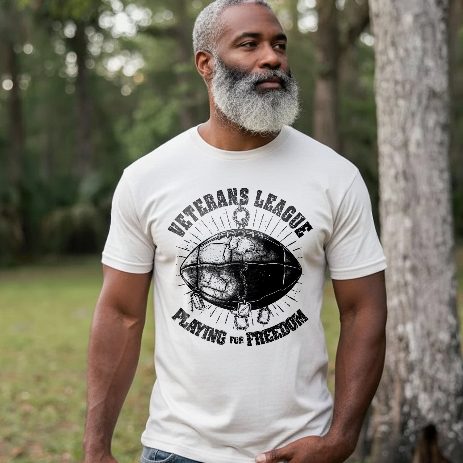 Veterans League Playing for Freedom US T-Shirt Secondary image