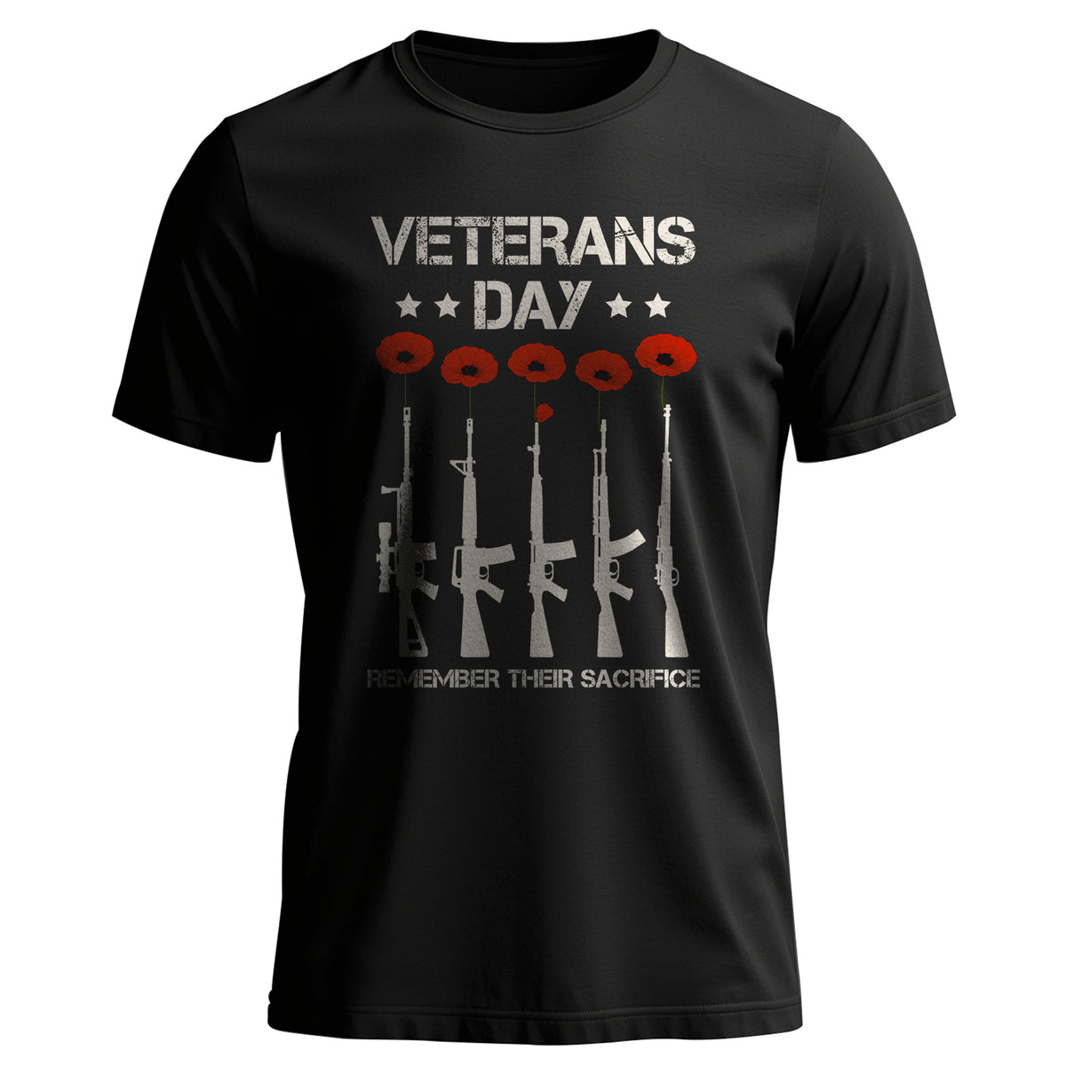 Remember Their Sacrifice Veteran Day US T-Shirt Main image