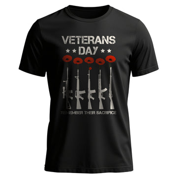 Remember Their Sacrifice Veteran Day US T-Shirt