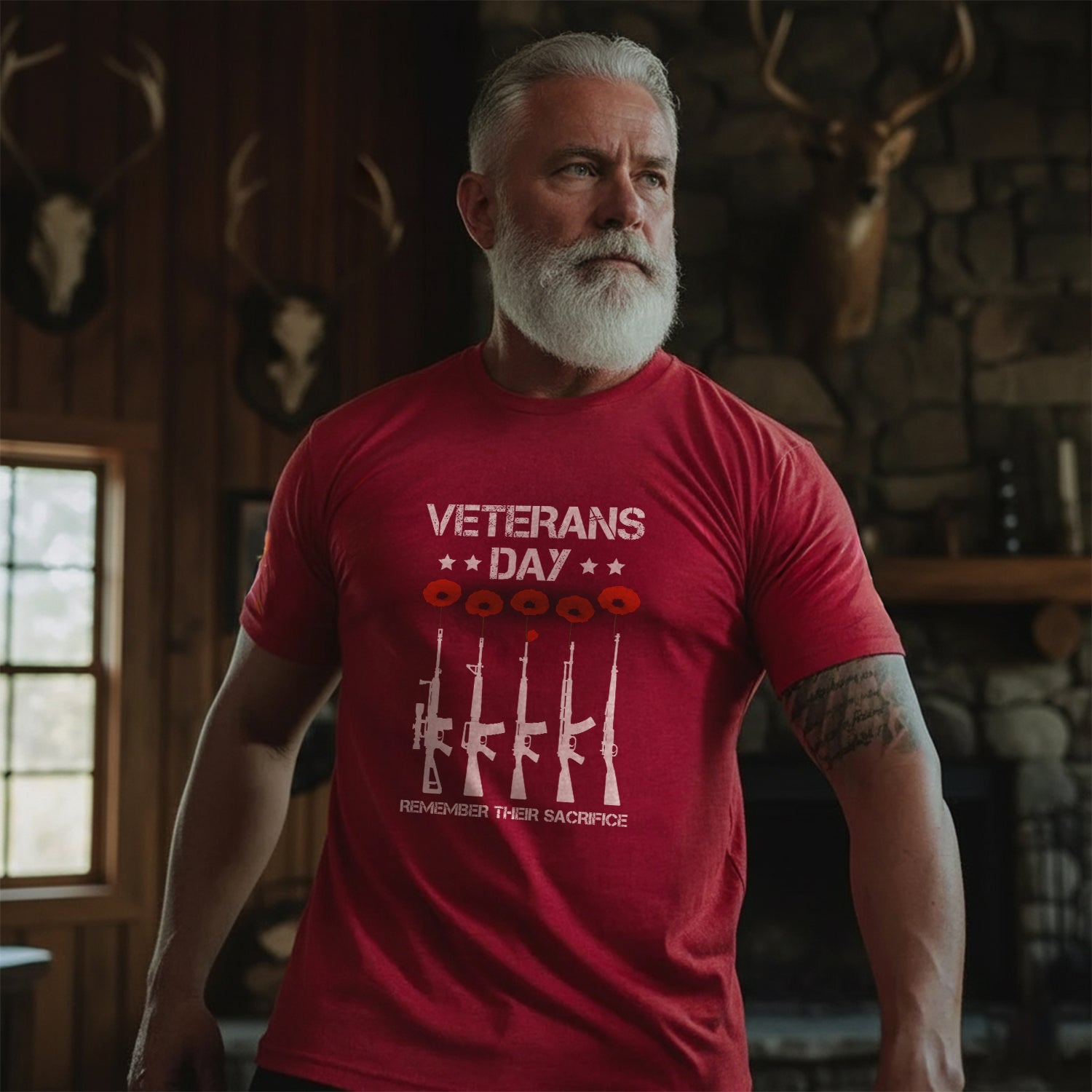 Remember Their Sacrifice Veteran Day US T-Shirt Secondary image