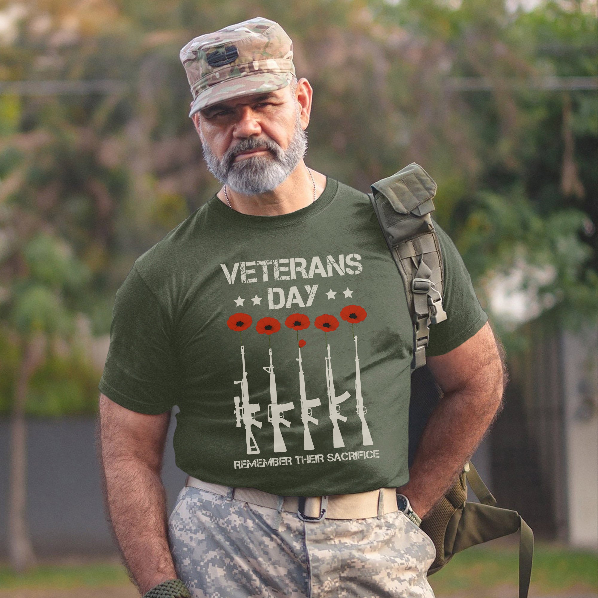Remember Their Sacrifice Veteran Day US Military Patriotic Tribute T-Shirt