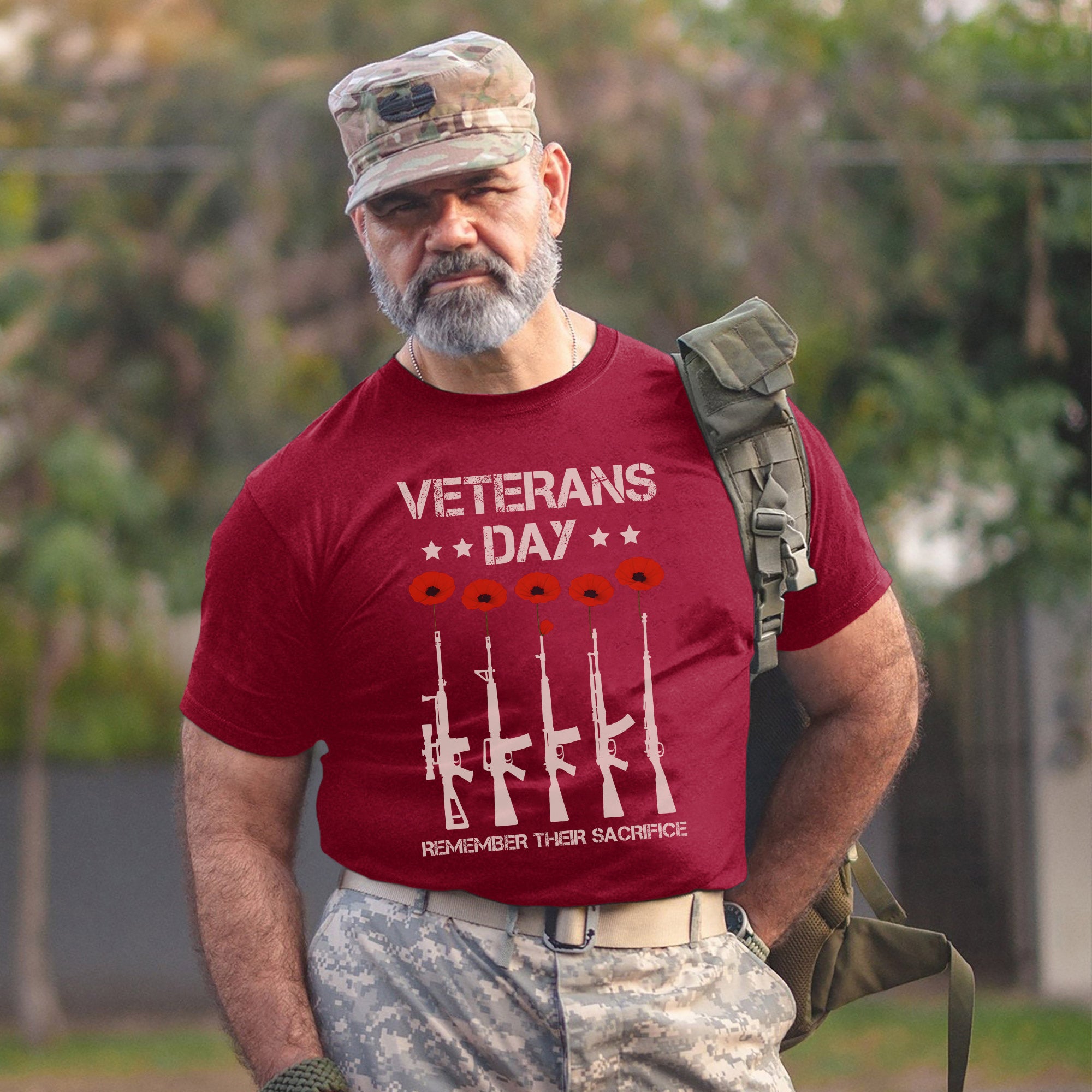 Remember Their Sacrifice Veteran Day US Military Patriotic Tribute T-Shirt