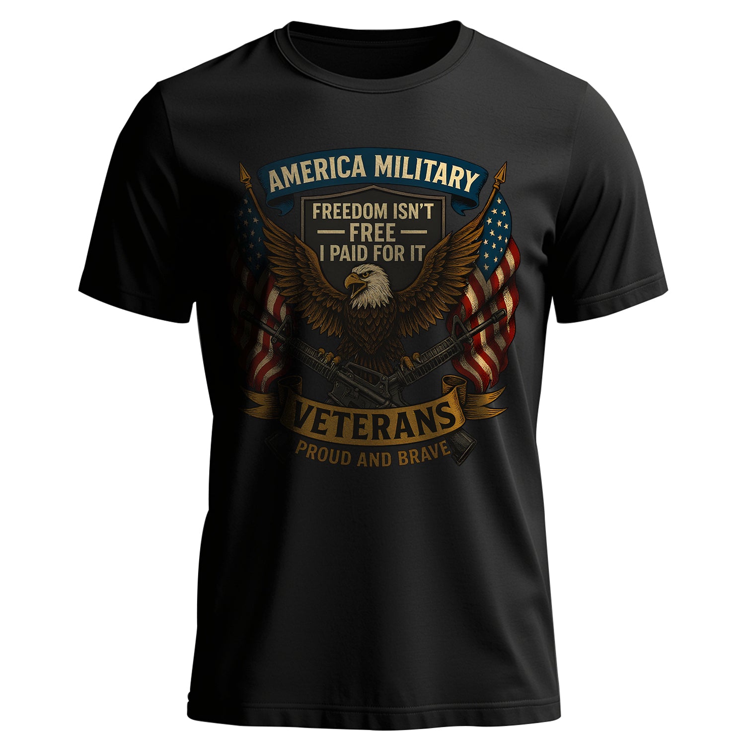 America Military Freedom Isn’t Free I Paid T-Shirt