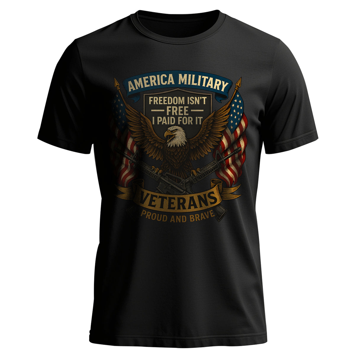 America Military Freedom Isn’t Free I Paid T-Shirt Main image