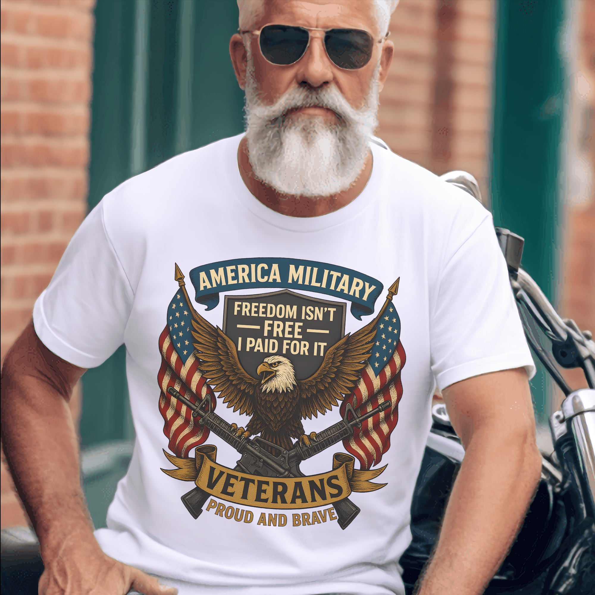 America Military Freedom Isn’t Free I Paid for It Veterans Standing Proud and Brave Forever T-Shirt