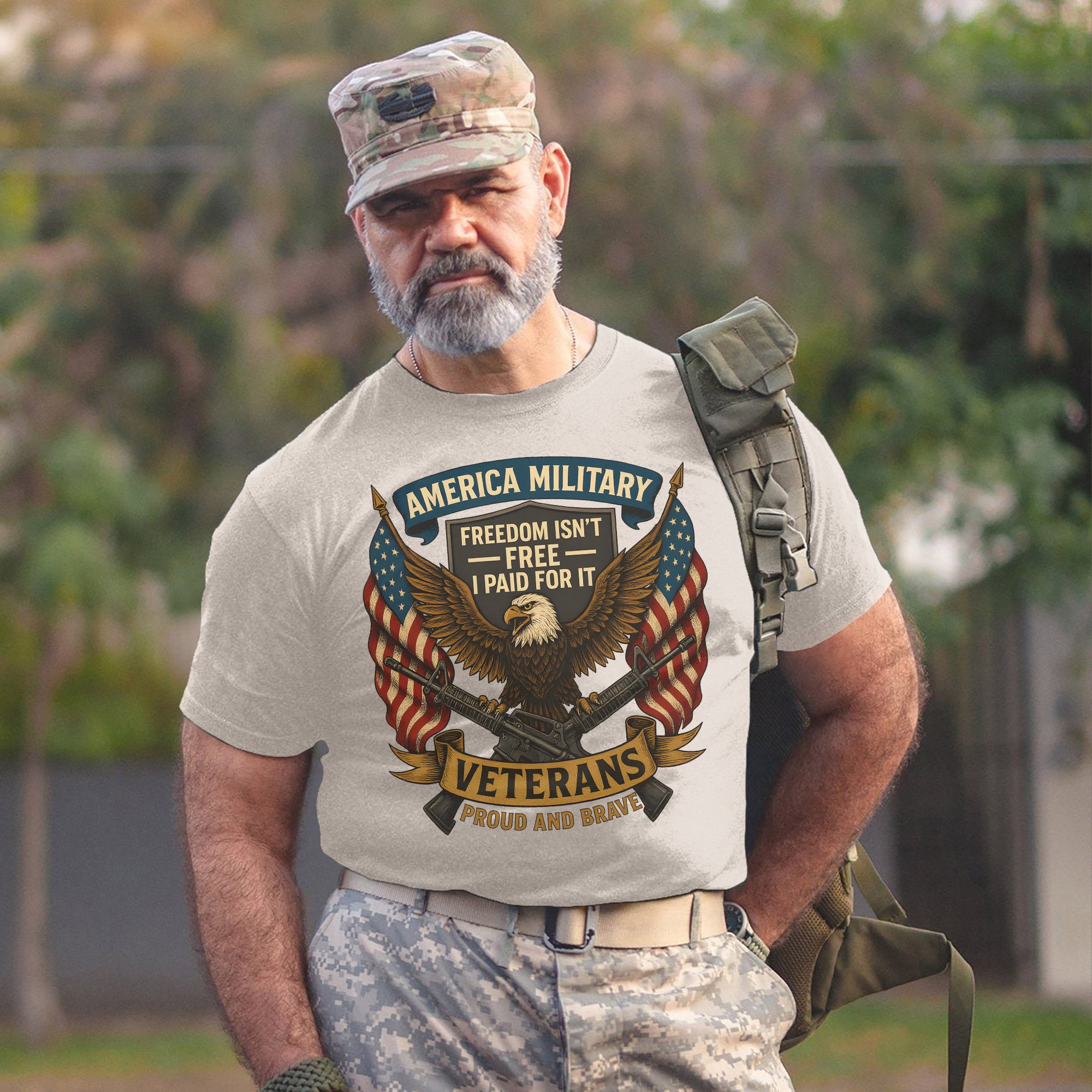 America Military Freedom Isn’t Free I Paid for It Veterans Standing Proud and Brave Forever T-Shirt