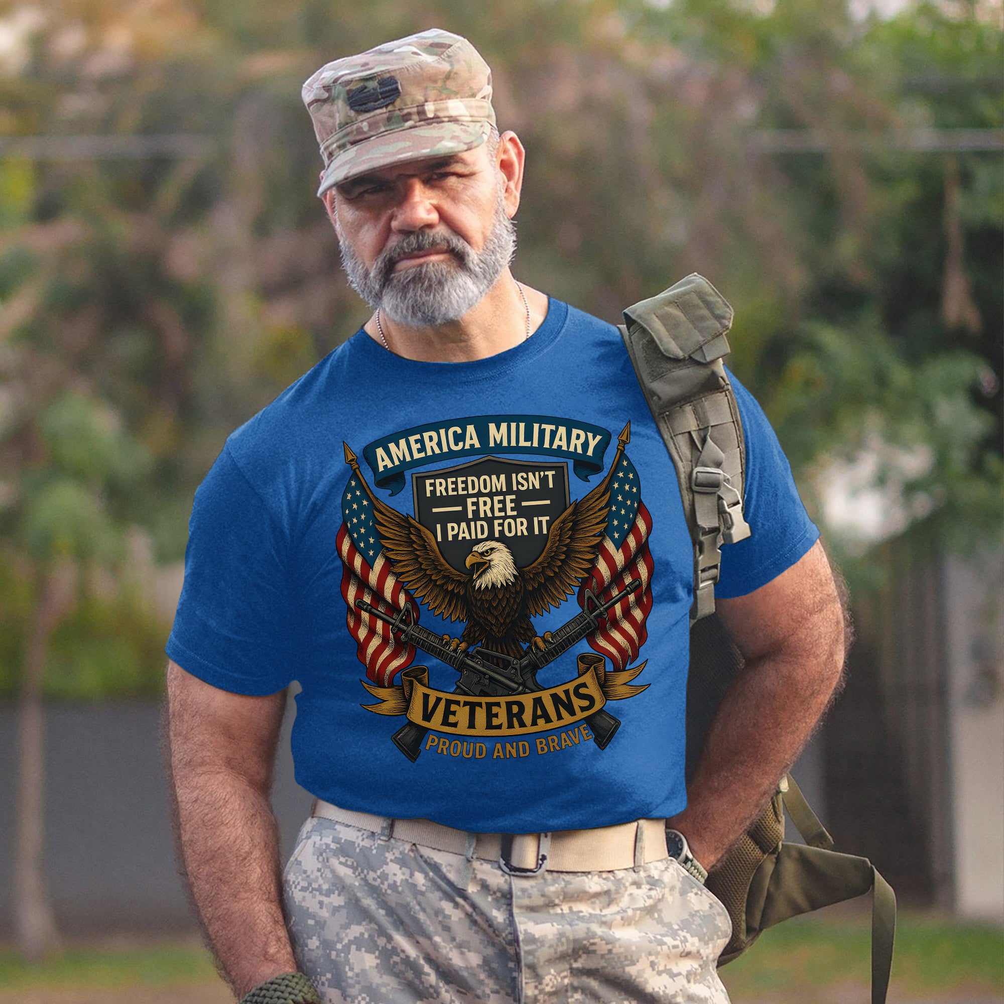 America Military Freedom Isn’t Free I Paid for It Veterans Standing Proud and Brave Forever T-Shirt