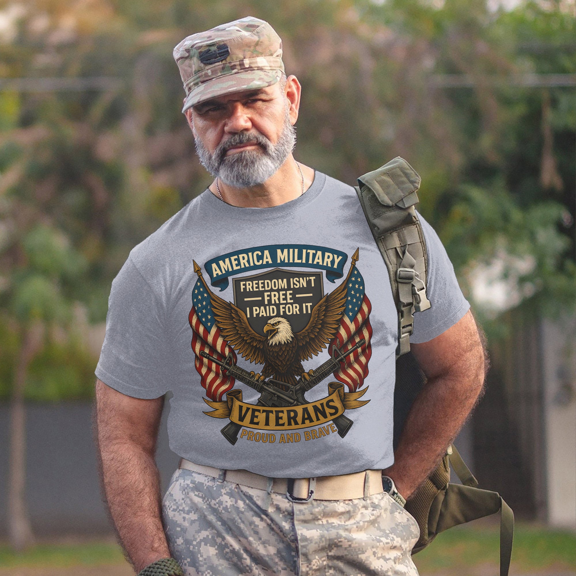 America Military Freedom Isn’t Free I Paid for It Veterans Standing Proud and Brave Forever T-Shirt