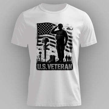 US Veterans Patriotic Military Honor and T-Shirt