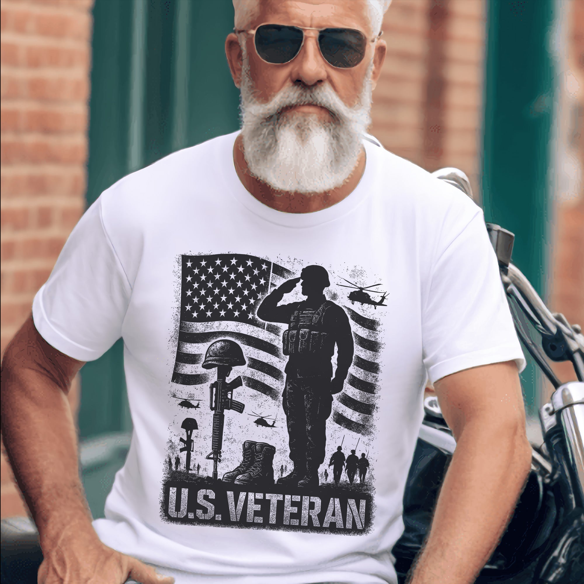 US Veterans Patriotic Military Honor and Service Tribute T-Shirt