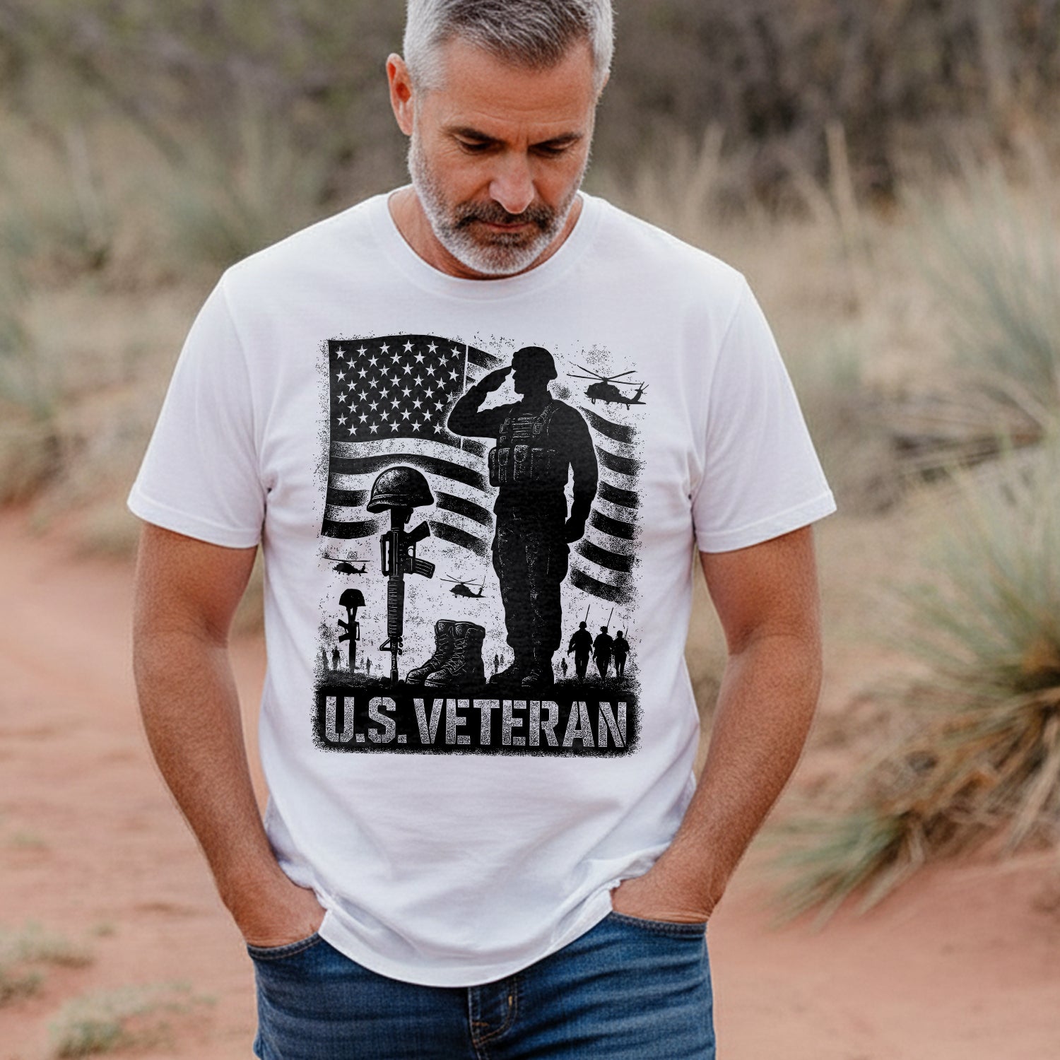 US Veterans Patriotic Military Honor and T-Shirt