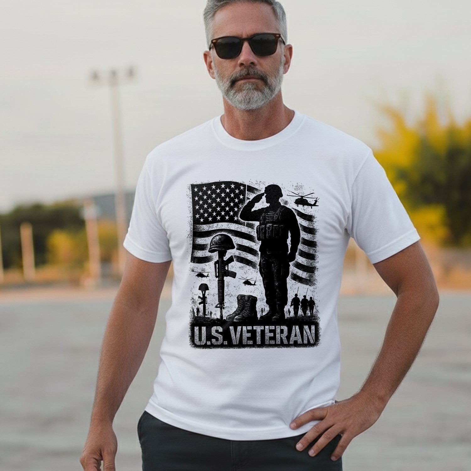 US Veterans Patriotic Military Honor and T-Shirt