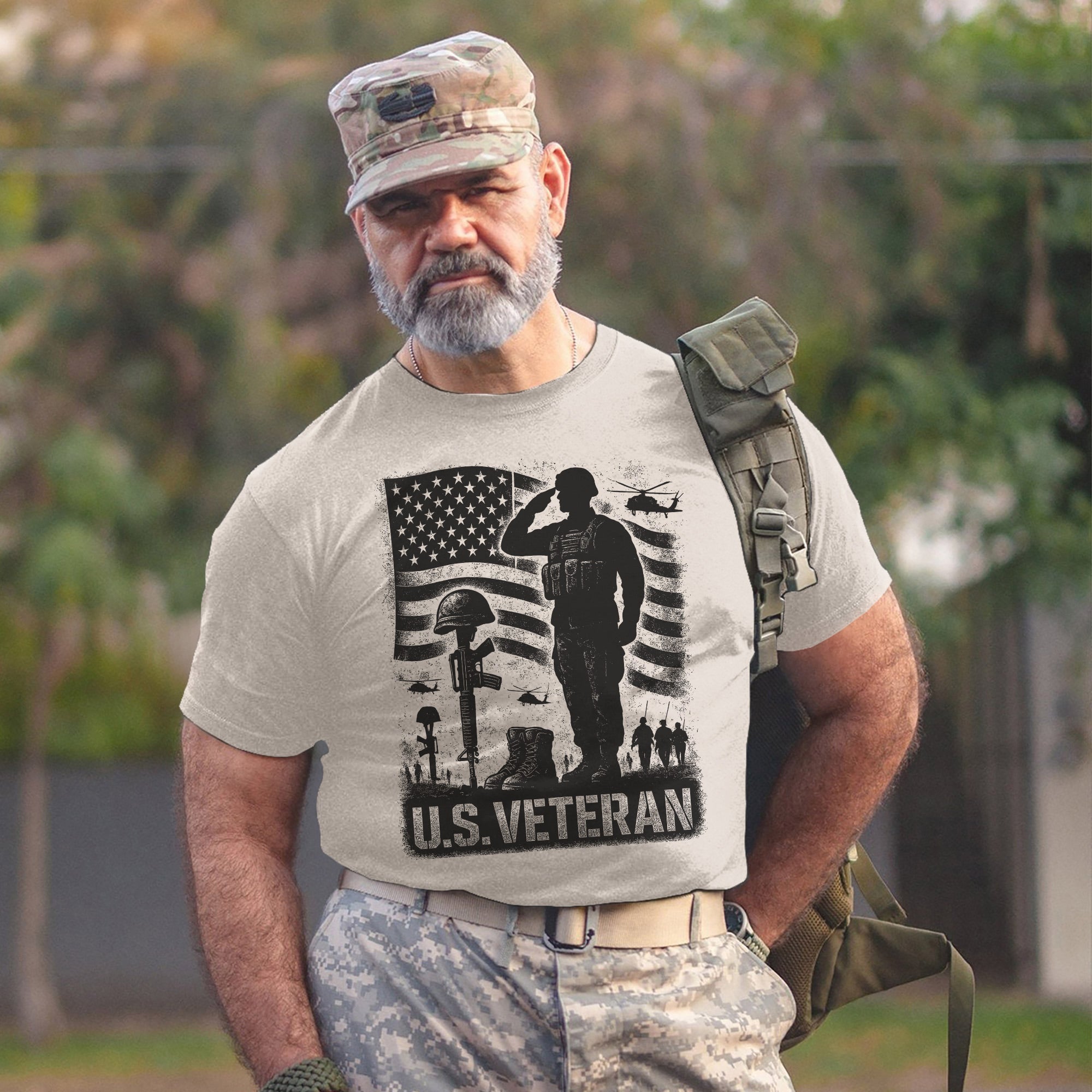 US Veterans Patriotic Military Honor and Service Tribute T-Shirt
