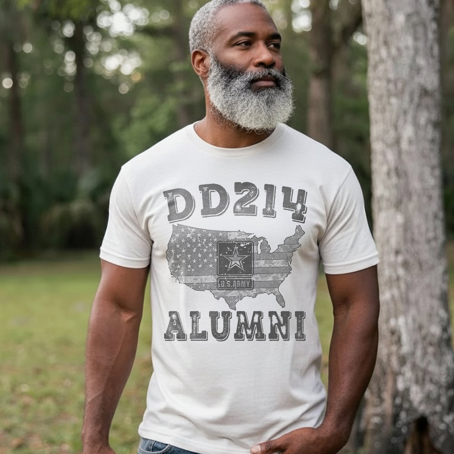DD-214 Alumni US Military Veteran T-Shirt Secondary image