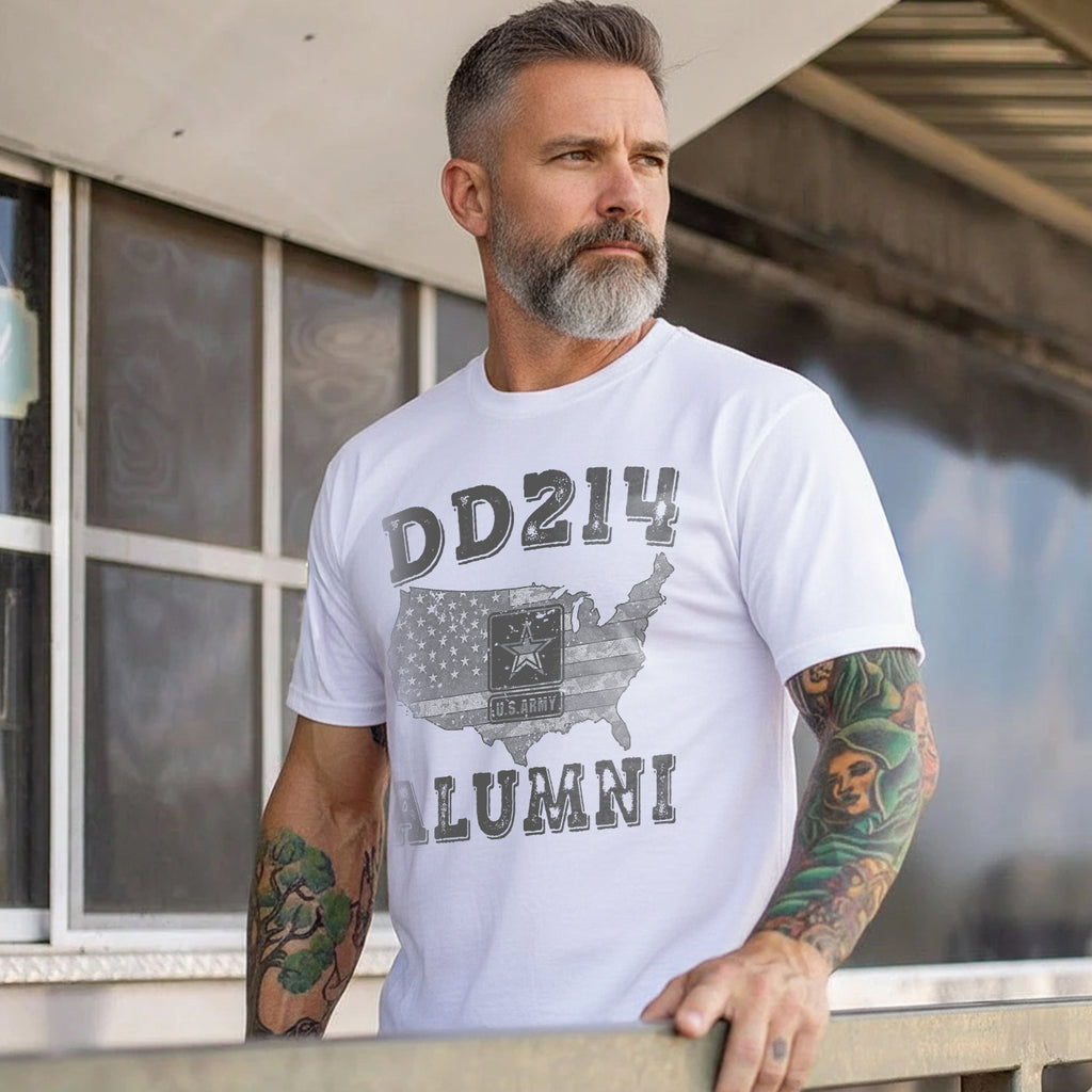 DD-214 Alumni US Military Veteran T-Shirt