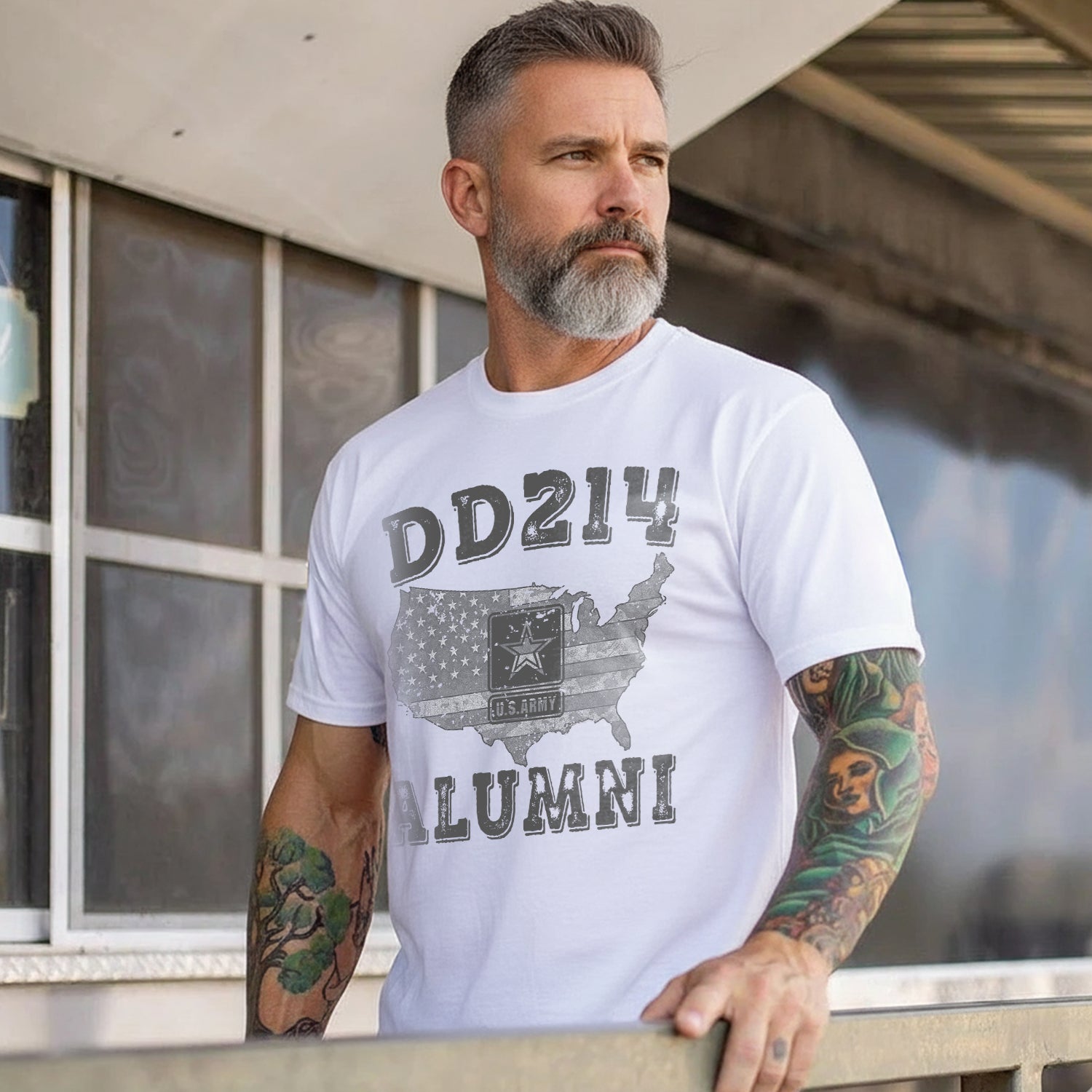 DD-214 Alumni US Military Veteran T-Shirt