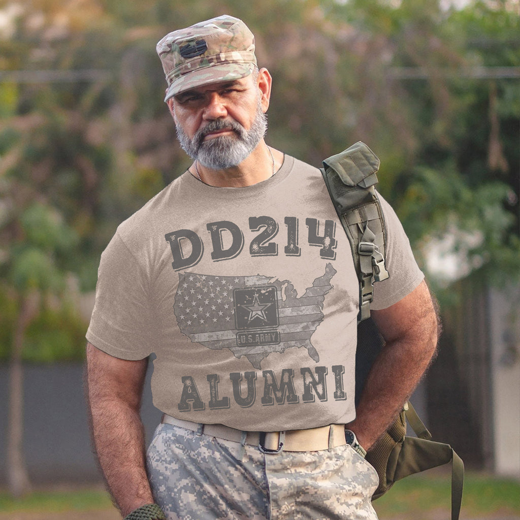DD-214 Alumni US Military Veteran T-Shirt