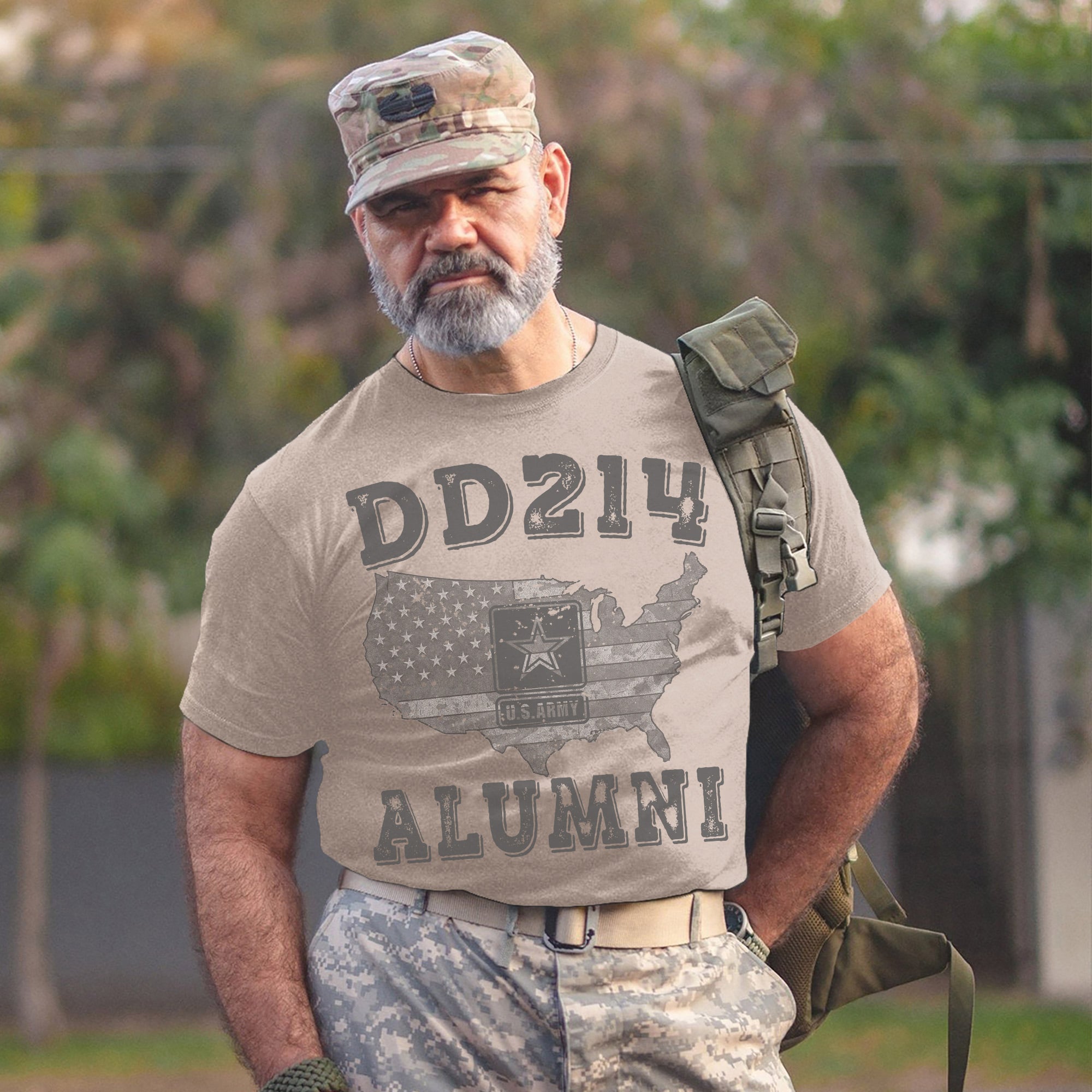 DD-214 Alumni US Military Veteran Patriotic Pride T-Shirt
