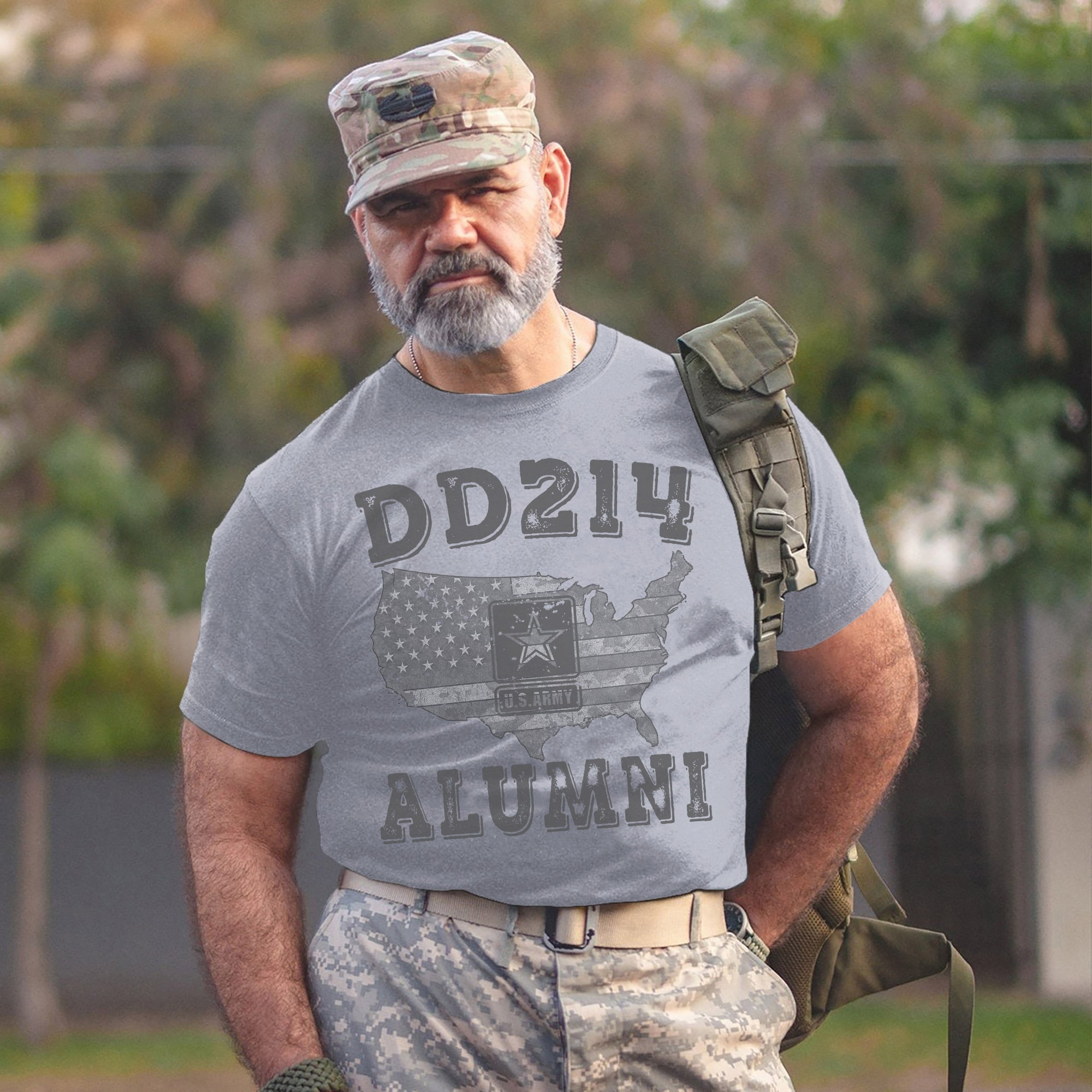 DD-214 Alumni US Military Veteran Patriotic Pride T-Shirt
