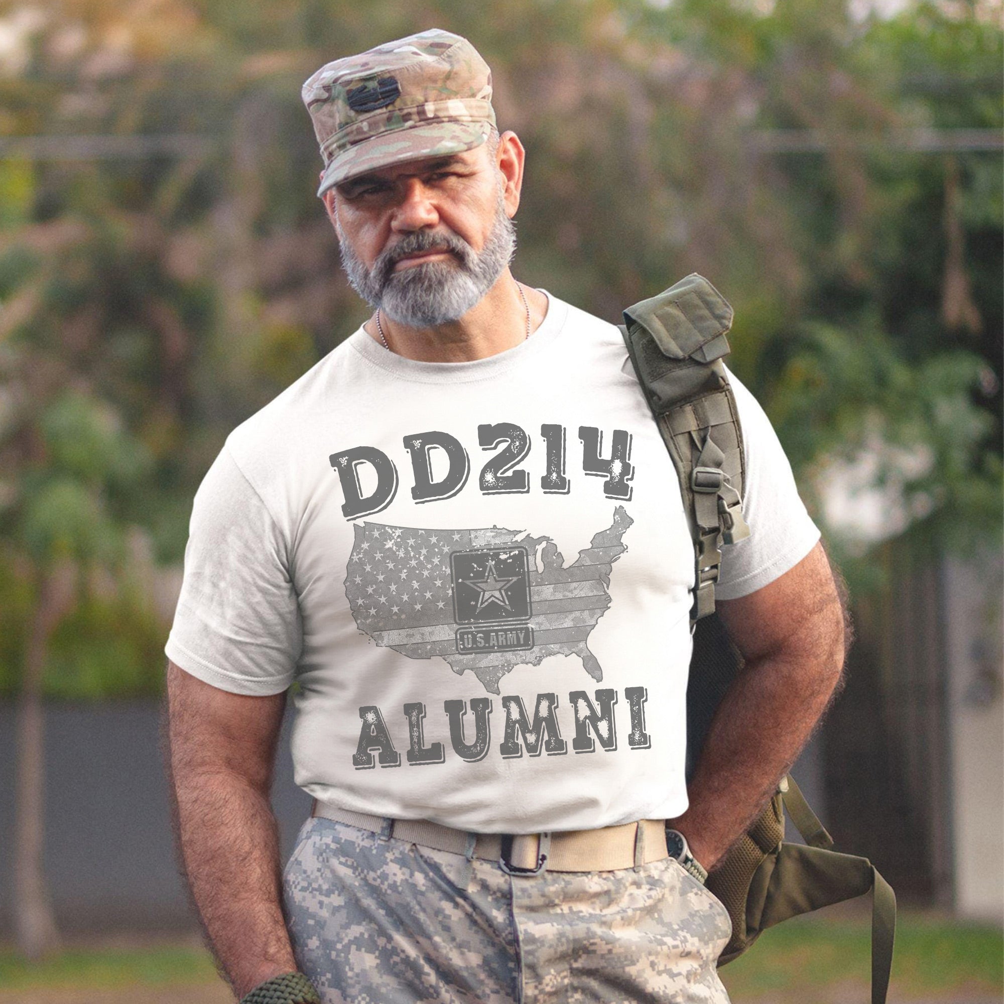 DD-214 Alumni US Military Veteran Patriotic Pride T-Shirt