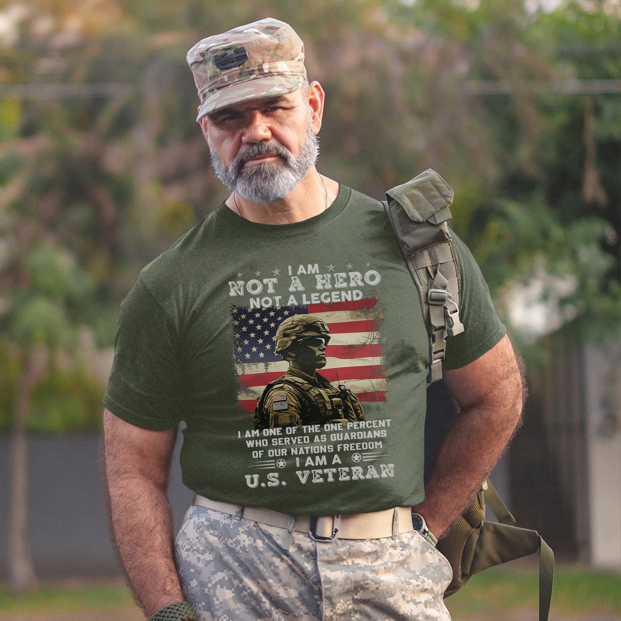 I Am Not a Hero Not a Legend I Am One of the One Percent Who Served I Am a US Veteran T-Shirt