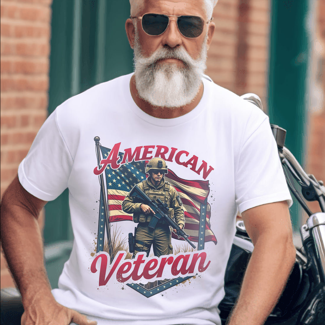 American Veteran US Military Patriotic Pride T-Shirt