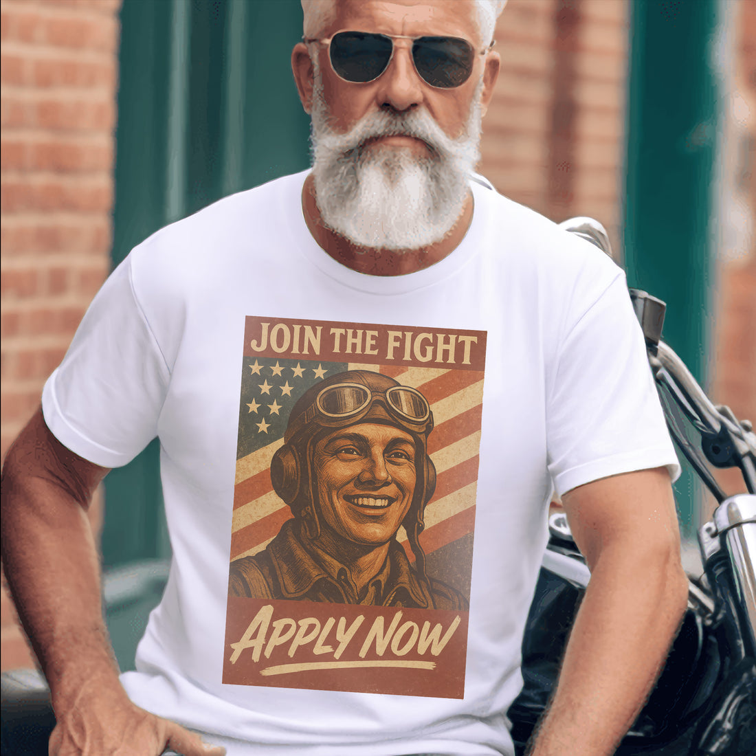 Join the Fight Apply Now US Air Force Military Veteran Patriotic Tribute T-Shirt