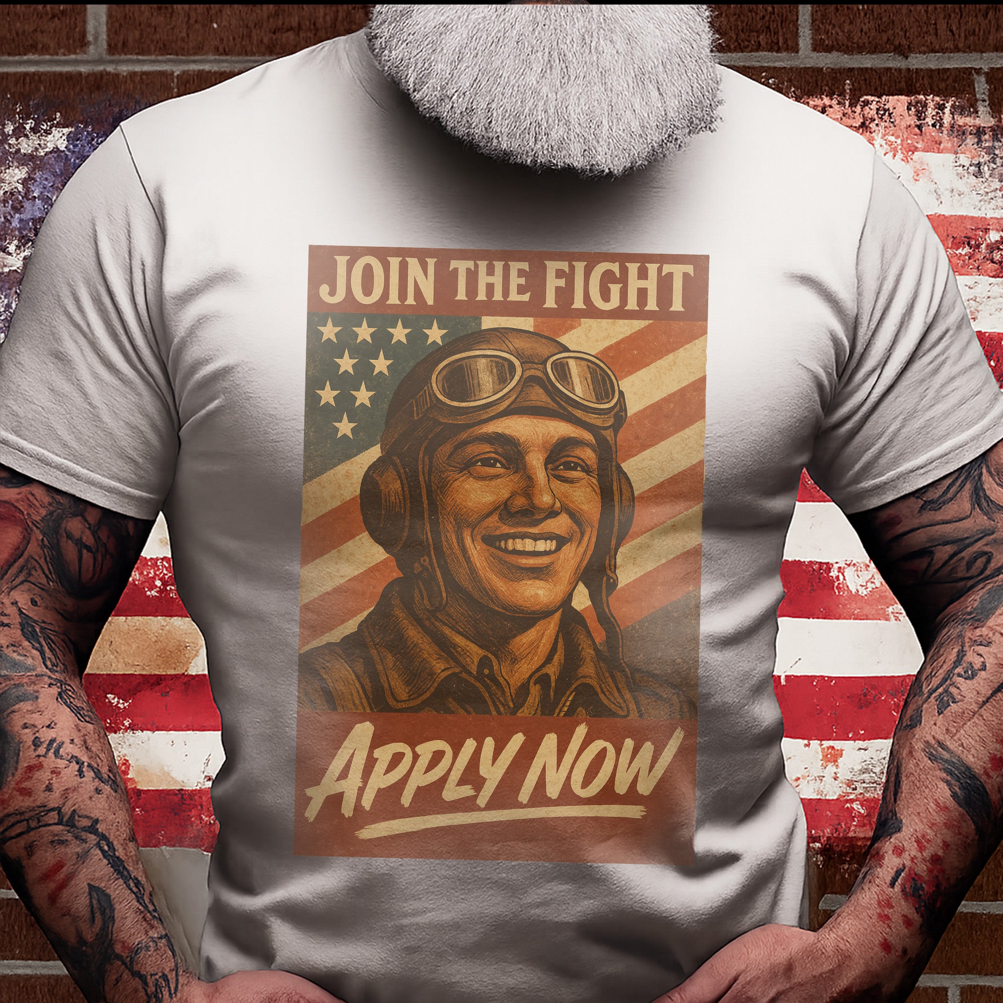 Join the Fight Apply Now US Air Force Military Veteran Patriotic Tribute T-Shirt