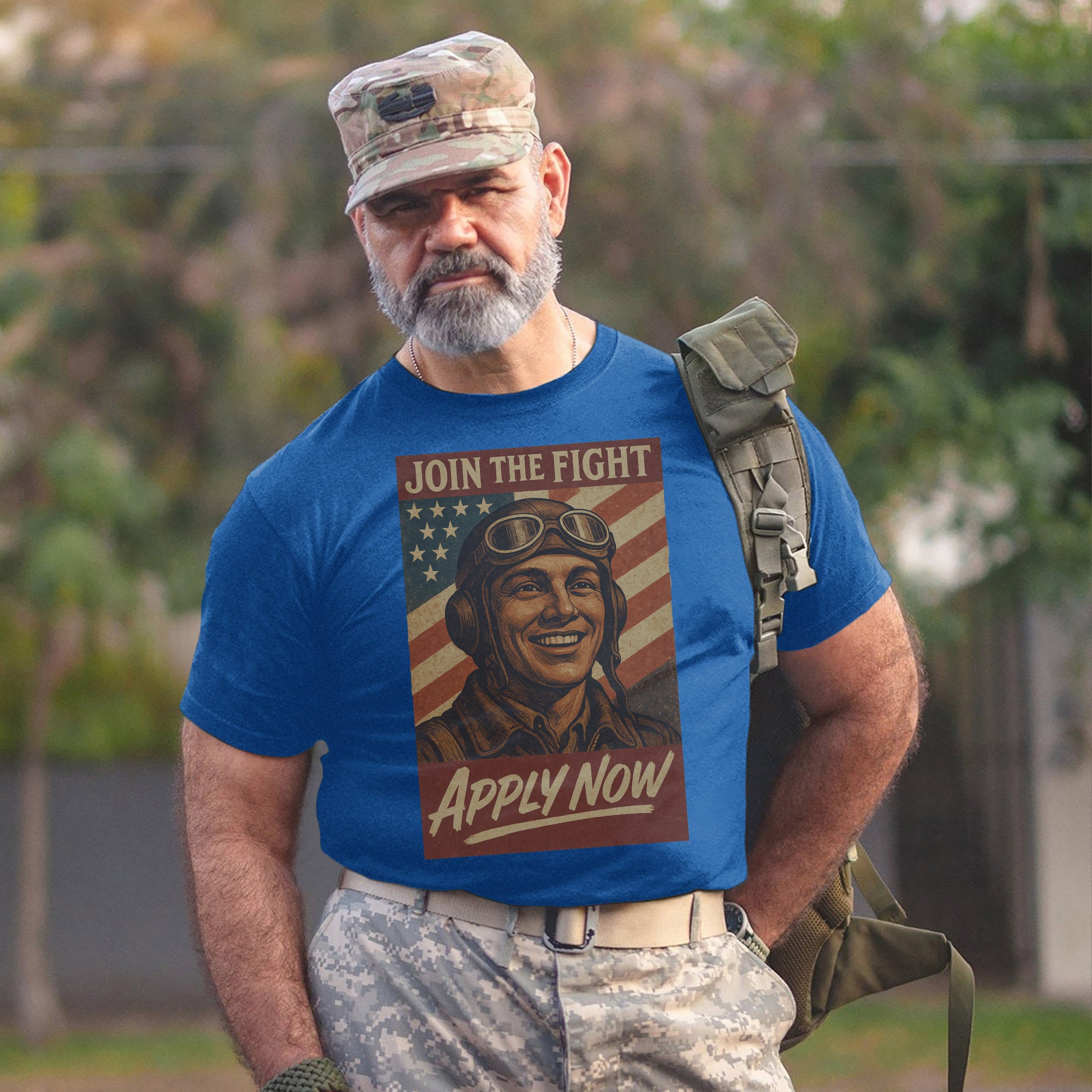 Join the Fight Apply Now US Air Force Military Veteran Patriotic Tribute T-Shirt
