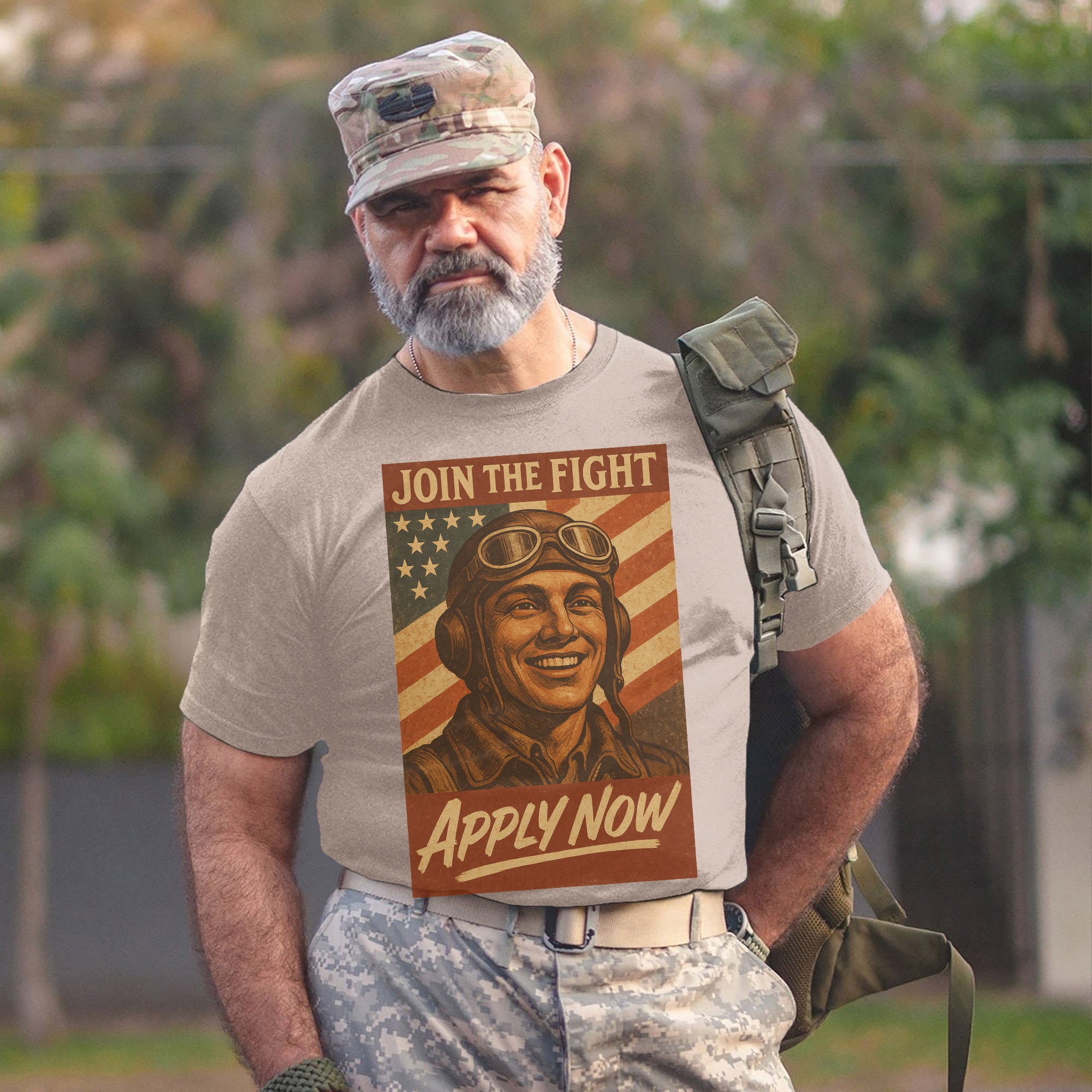 Join the Fight Apply Now US Air Force Military Veteran Patriotic Tribute T-Shirt