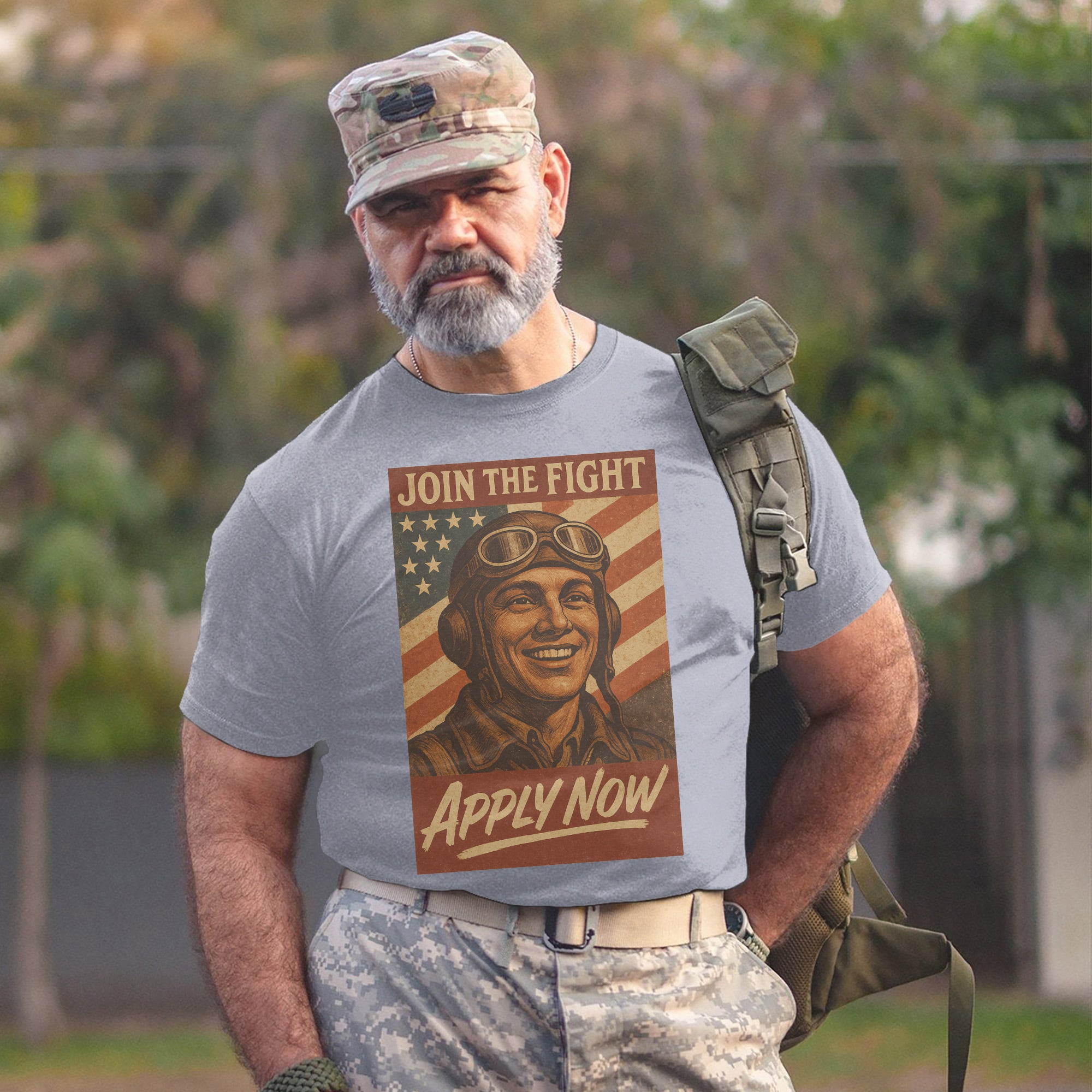 Join the Fight Apply Now US Air Force Military Veteran Patriotic Tribute T-Shirt