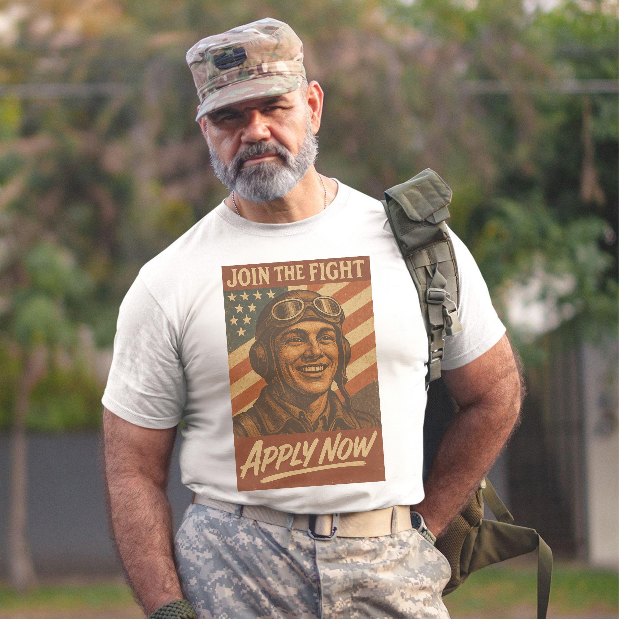 Join the Fight Apply Now US Air Force Military Veteran Patriotic Tribute T-Shirt