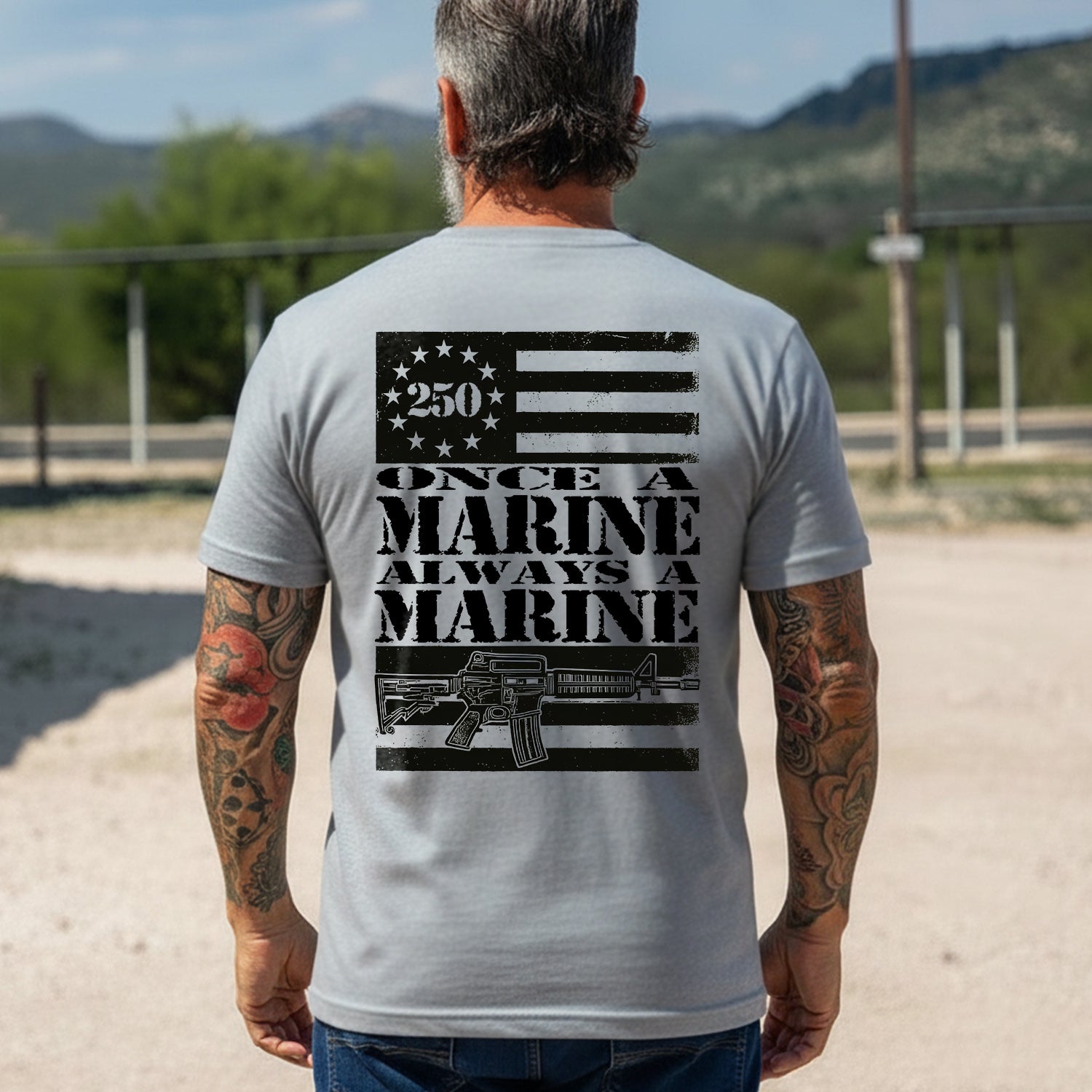Once a Marine Always a Marine US Military T-Shirt
