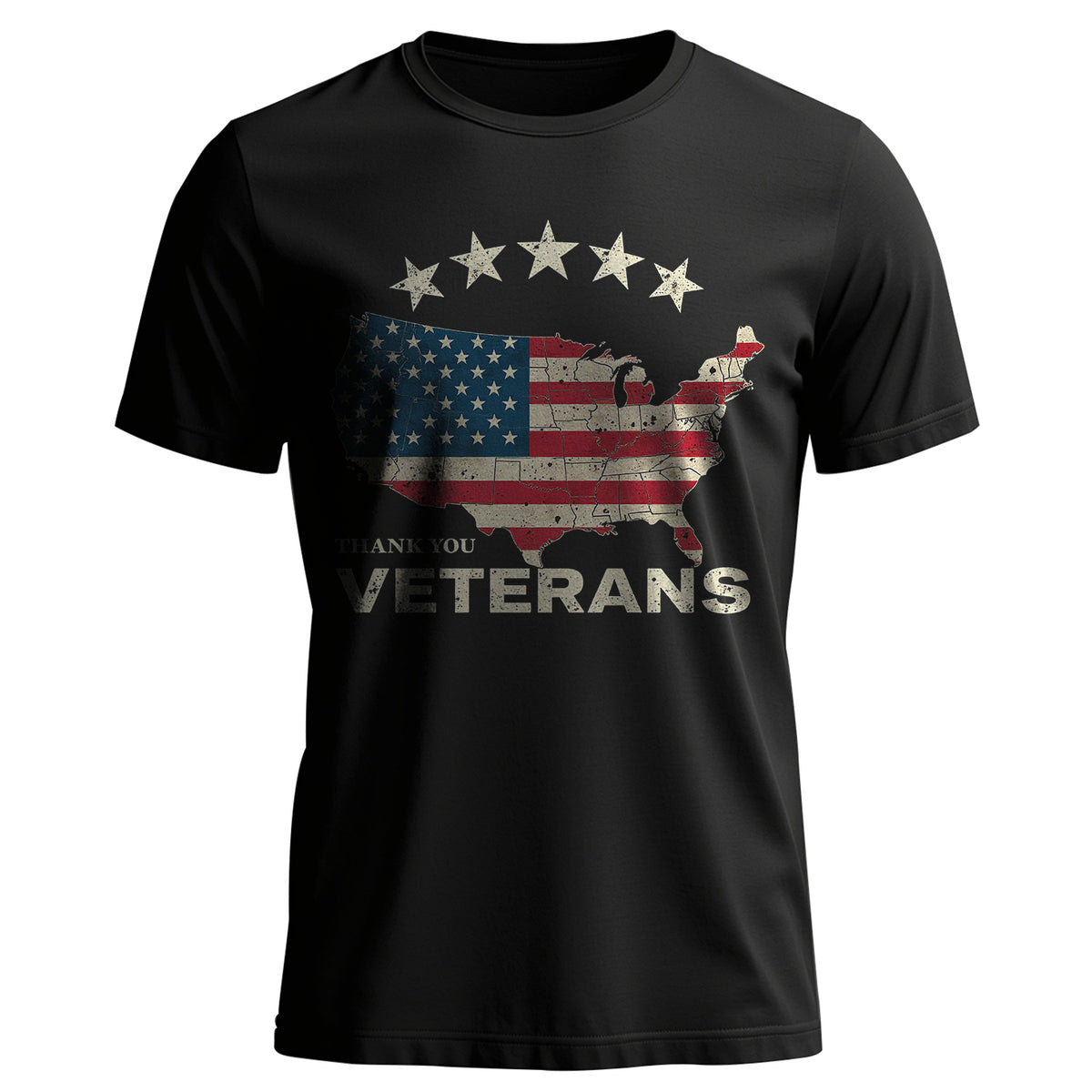 Thank You Veterans US Military Patriotic T-Shirt Main image