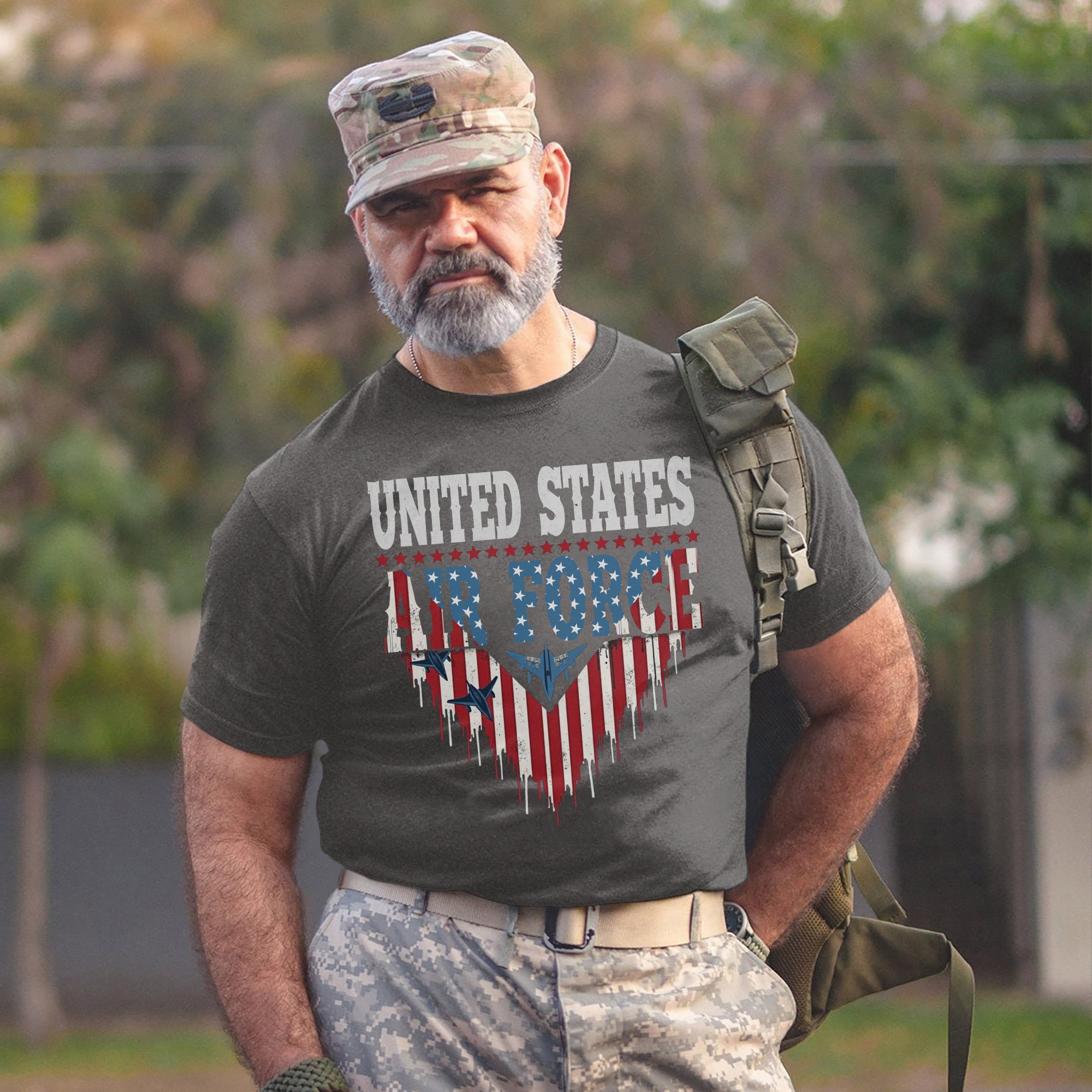 United States Air Force Military Veteran Patriotic Tribute T-Shirt