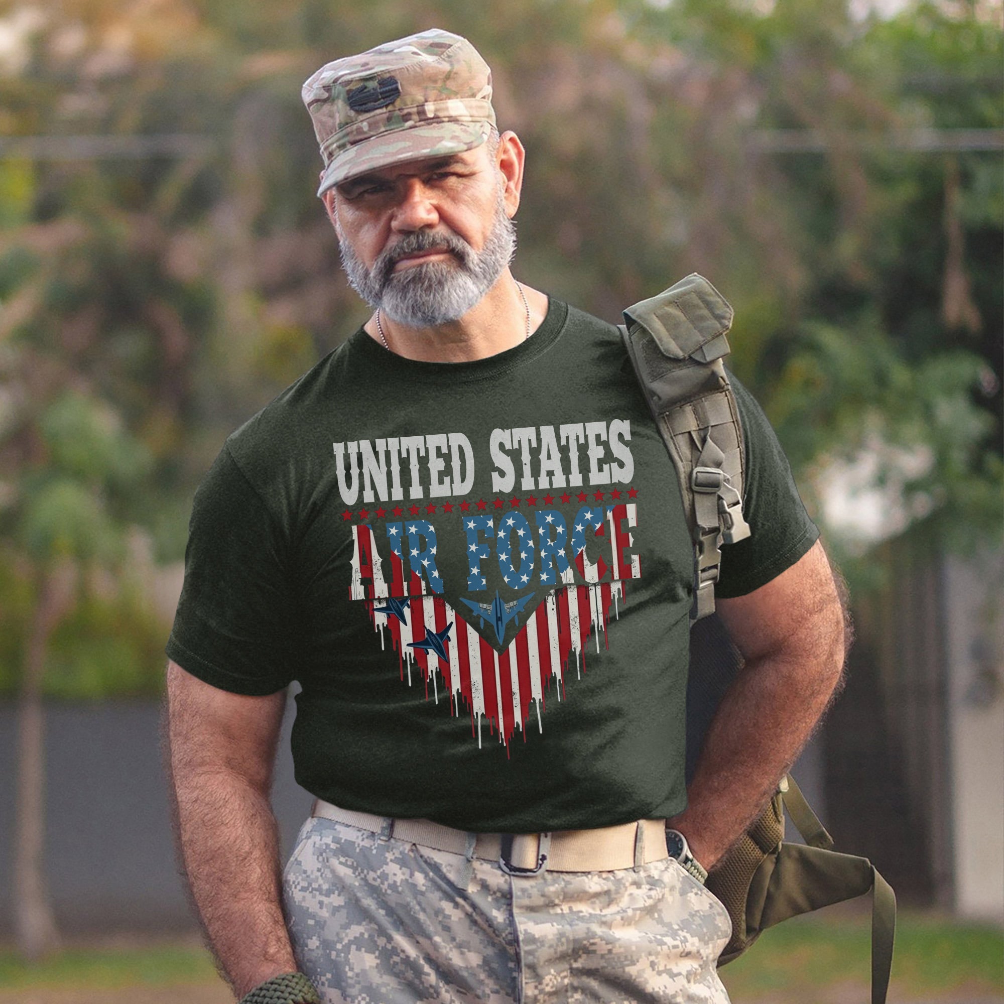 United States Air Force Military Veteran Patriotic Tribute T-Shirt