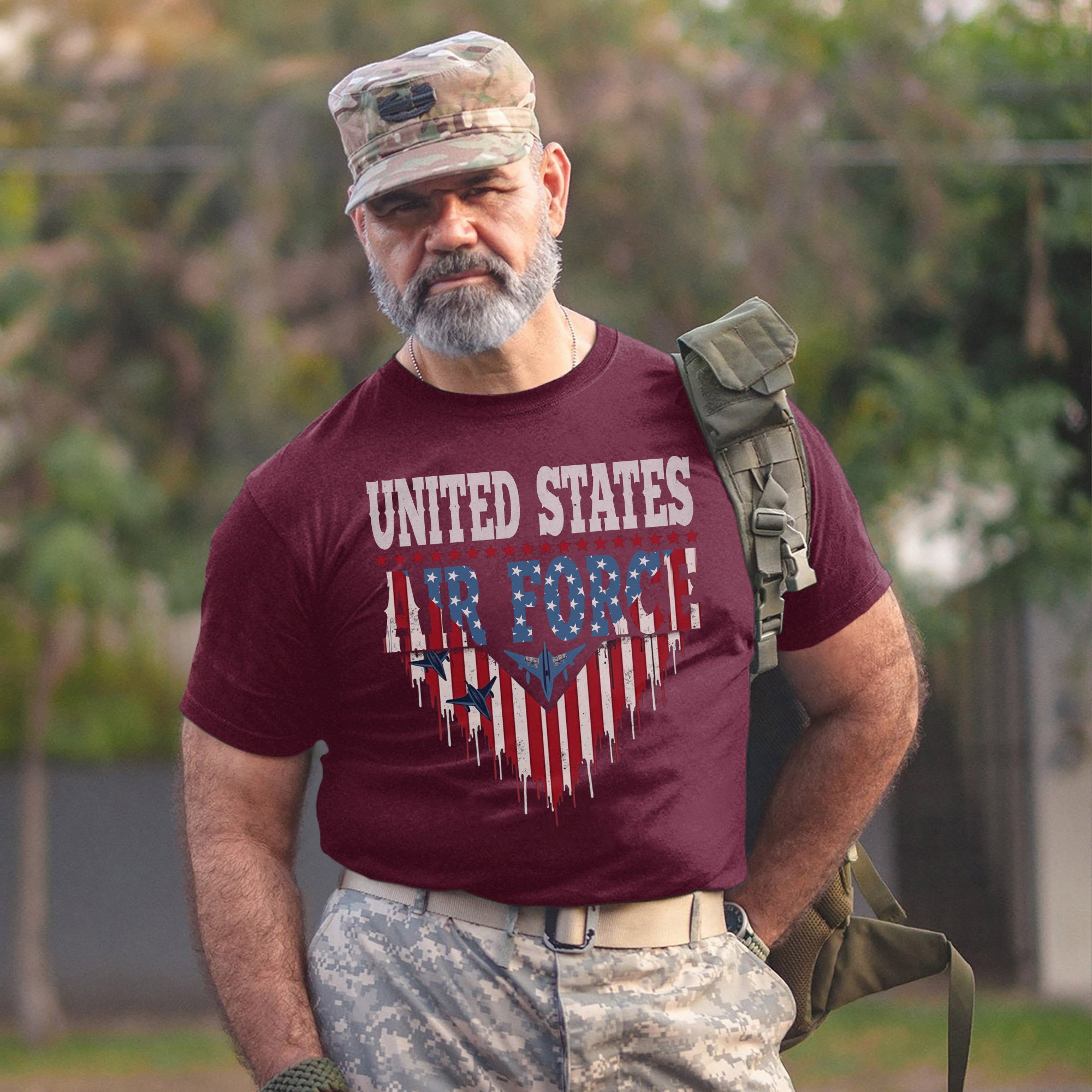 United States Air Force Military Veteran Patriotic Tribute T-Shirt