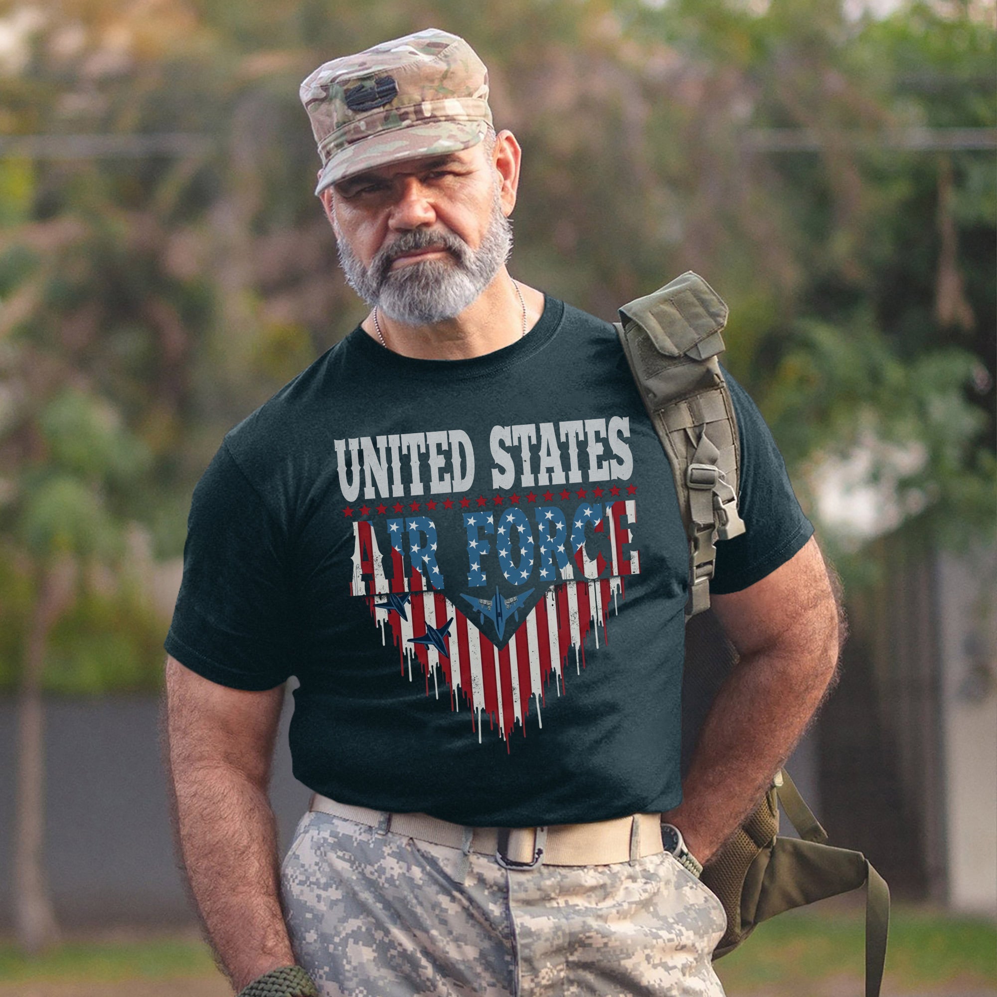 United States Air Force Military Veteran Patriotic Tribute T-Shirt