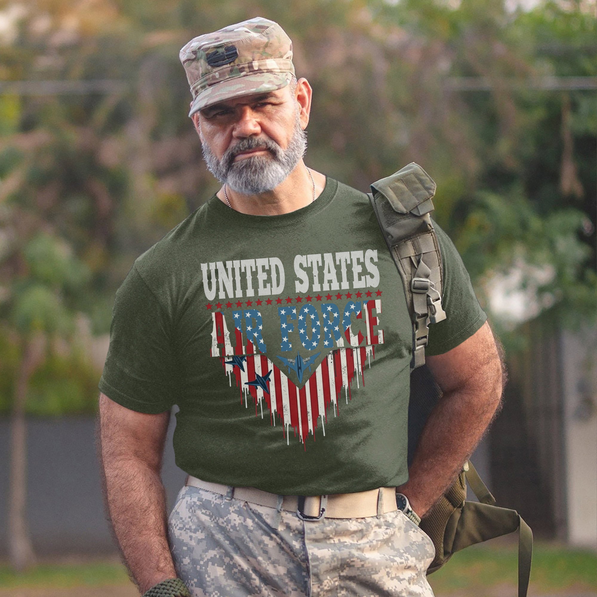 United States Air Force Military Veteran Patriotic Tribute T-Shirt