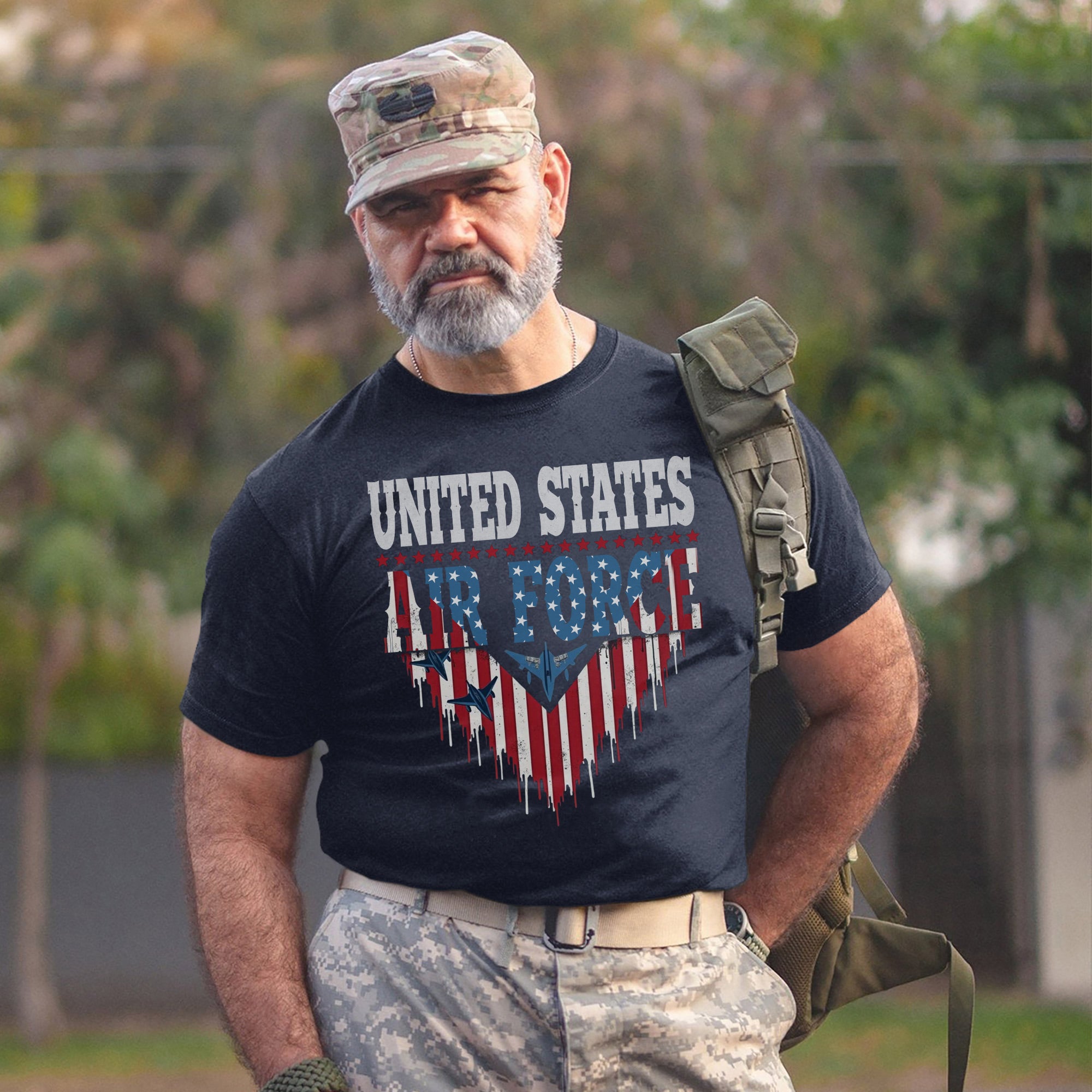 United States Air Force Military Veteran Patriotic Tribute T-Shirt