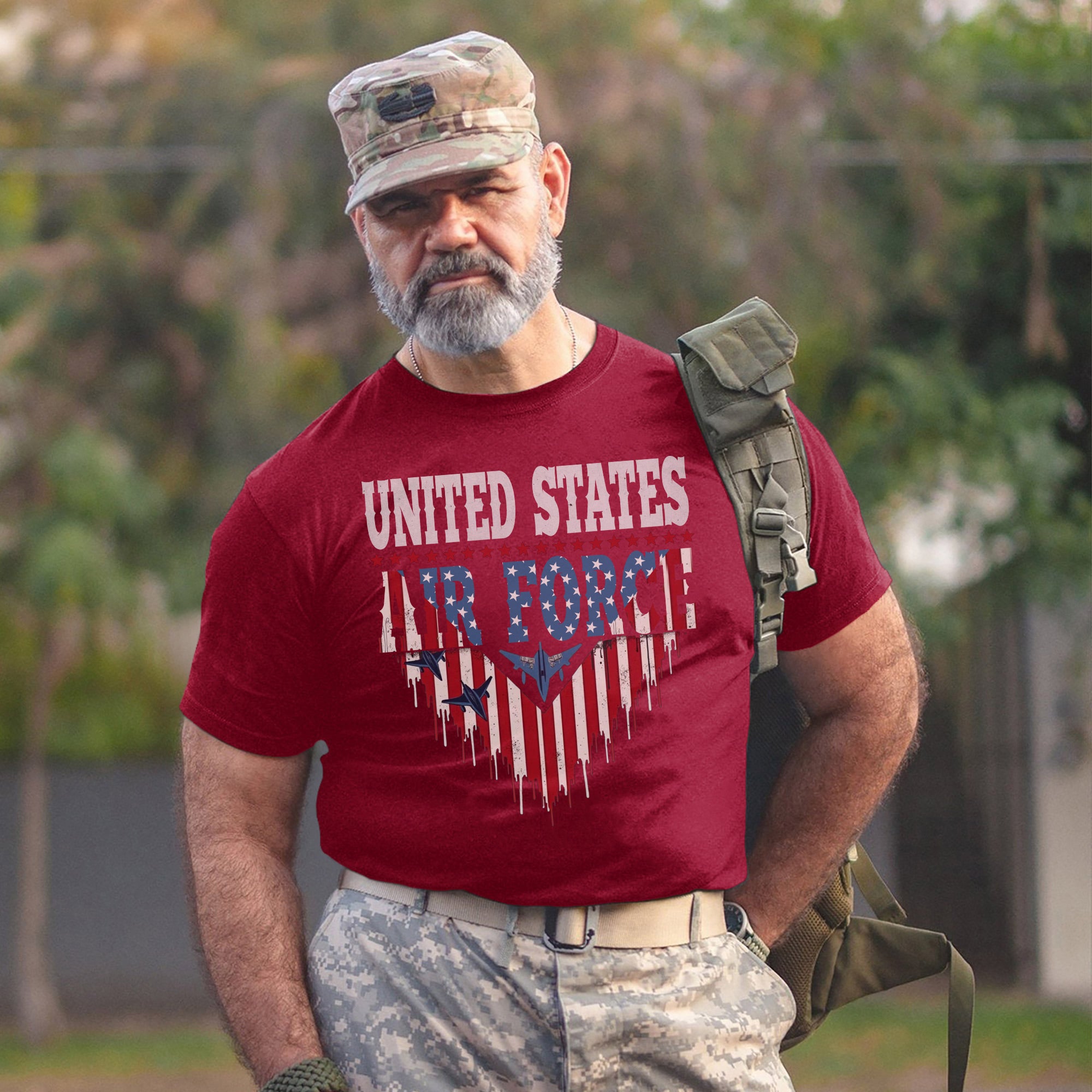United States Air Force Military Veteran Patriotic Tribute T-Shirt