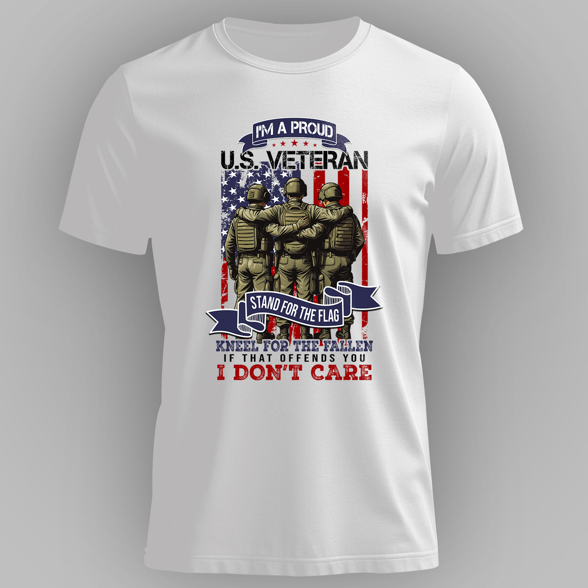 I’m a Proud US Veteran Stand for the Flag T-Shirt Main image