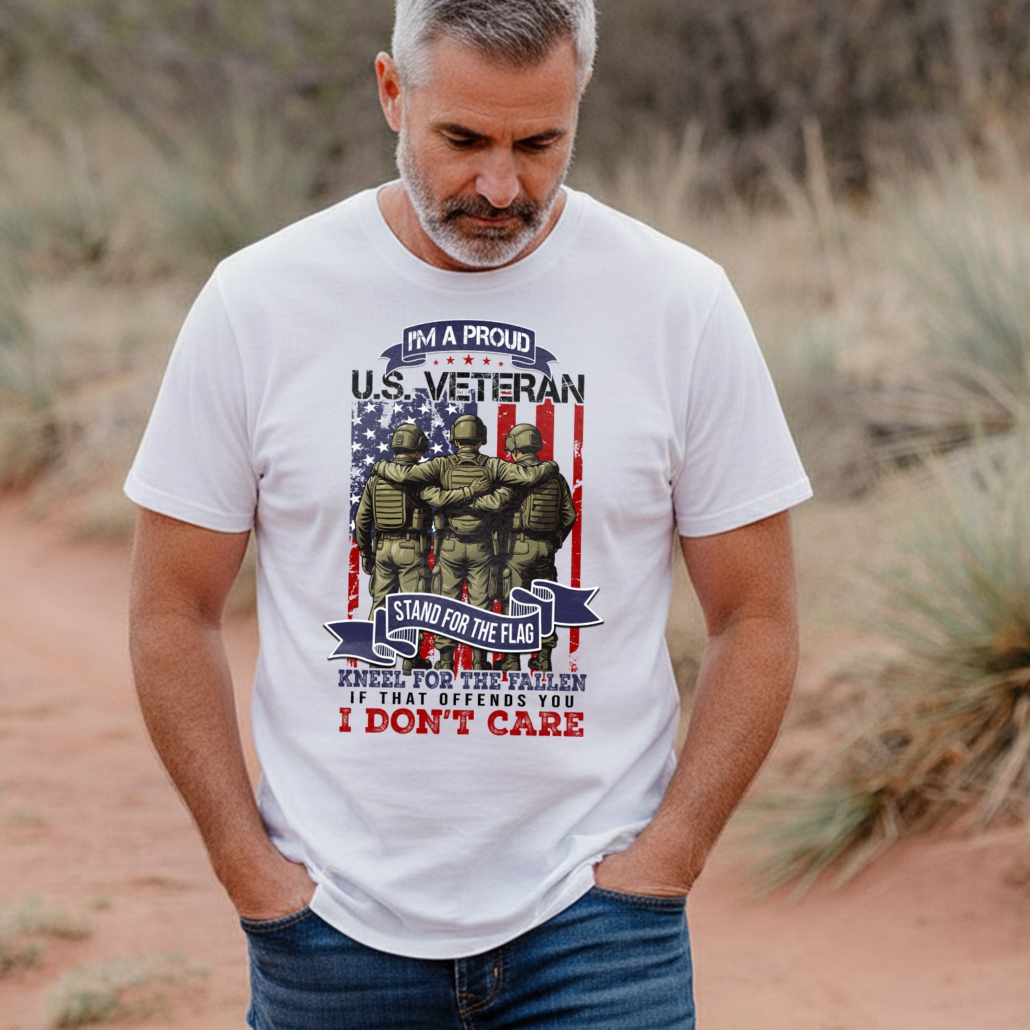 I’m a Proud US Veteran Stand for the Flag T-Shirt