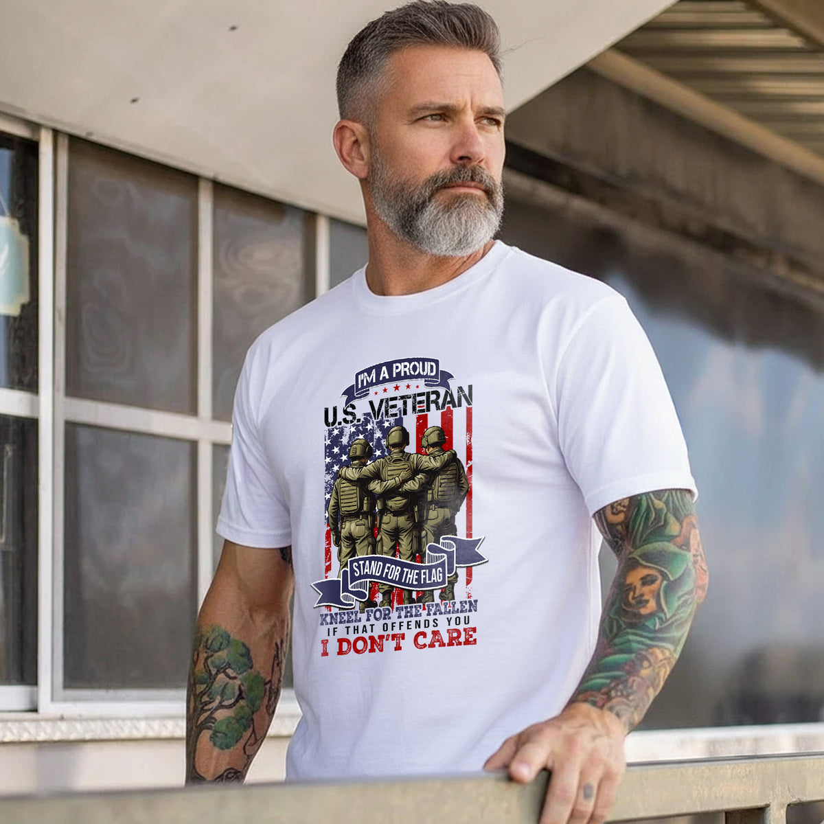 I’m a Proud US Veteran Stand for the Flag T-Shirt