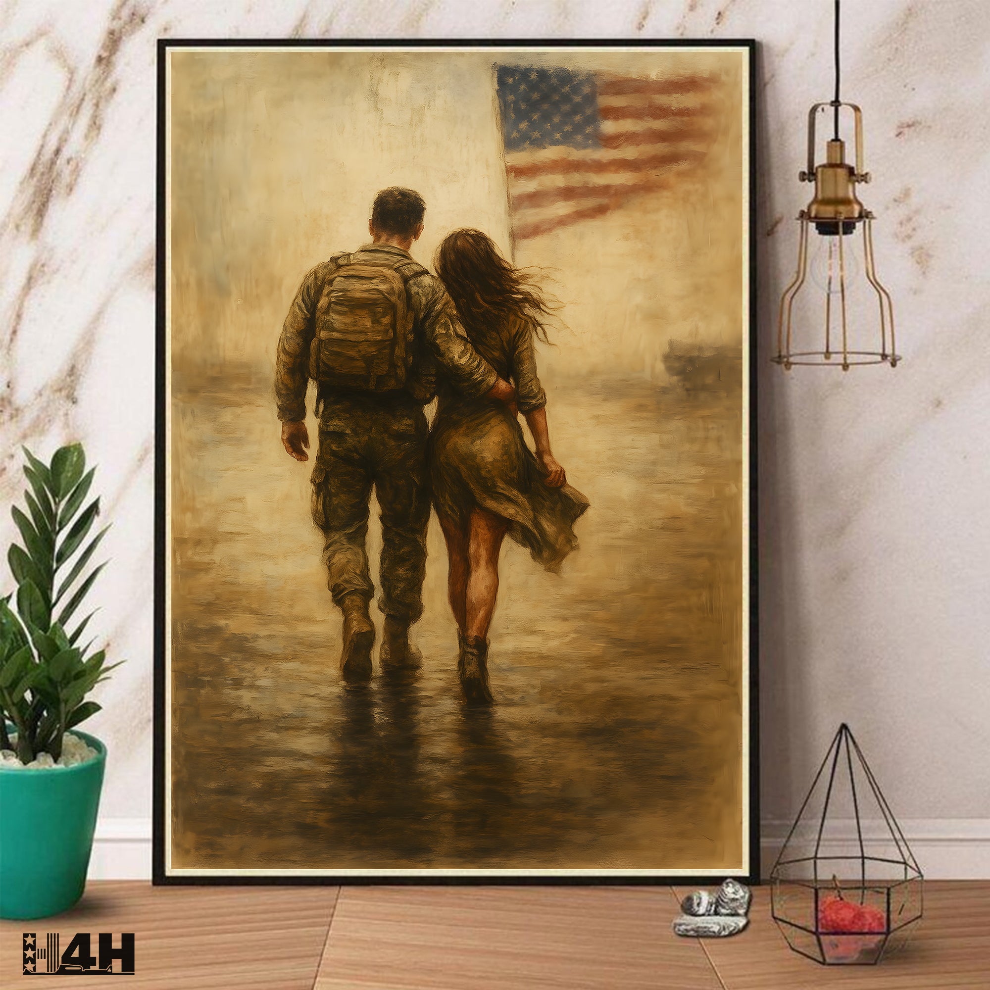 US Army Family Proud Military Veteran Patriotic Honor and Service  Poster